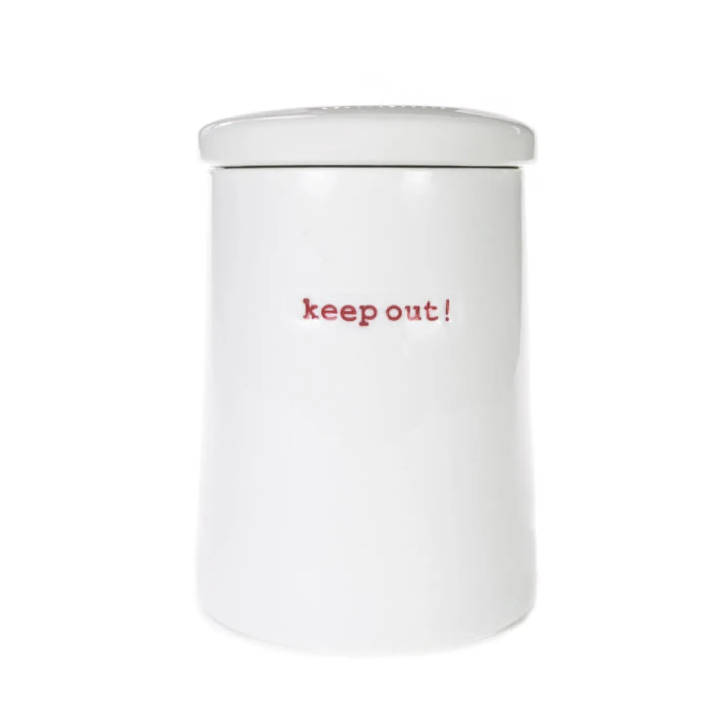 'Keep Out!' Ceramic Storage Jar