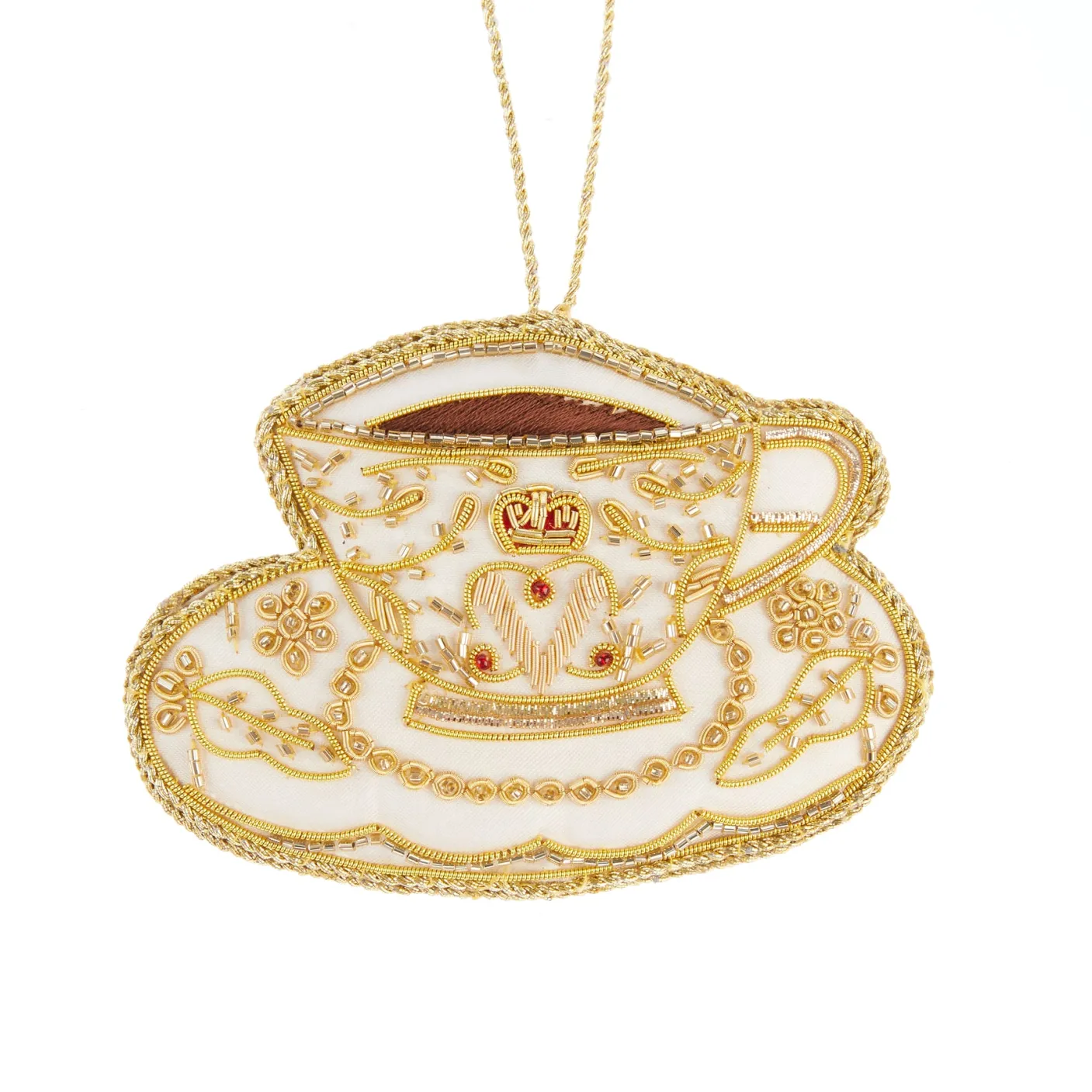 White Teacup Decoration by Tinker Tailor London