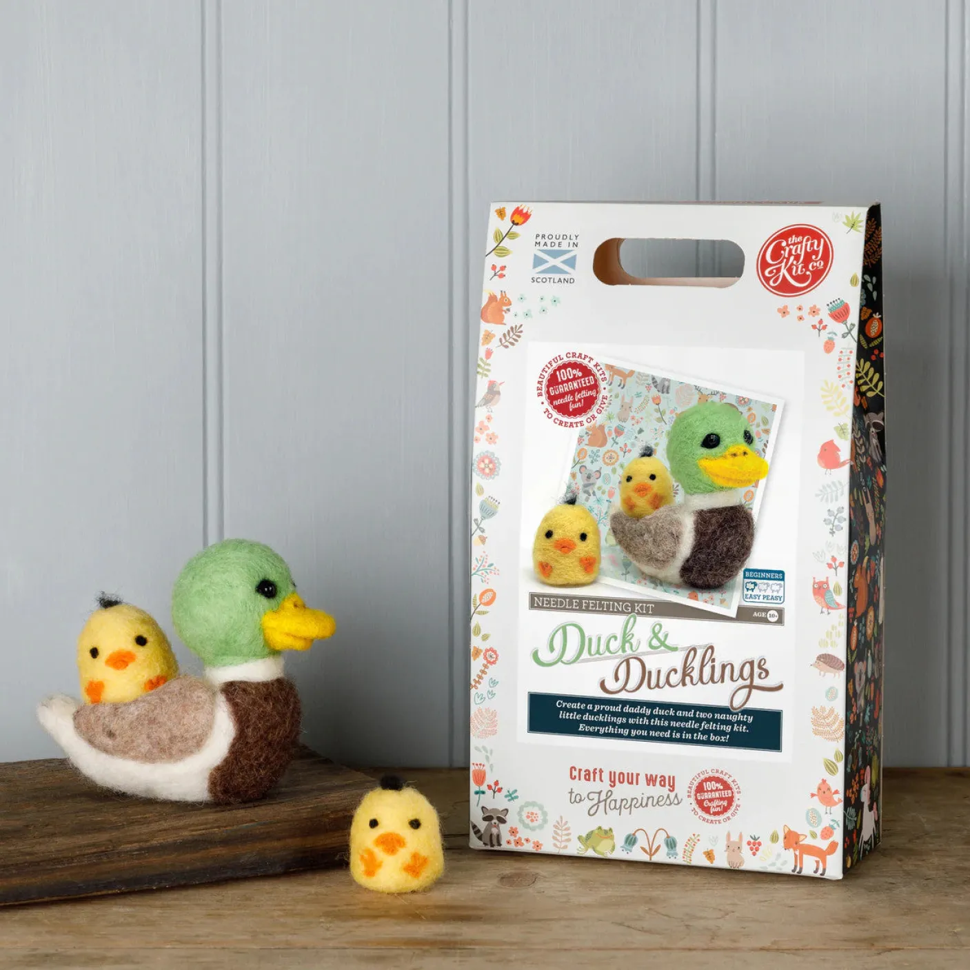 Duck & Ducklings Needle Felting Kit