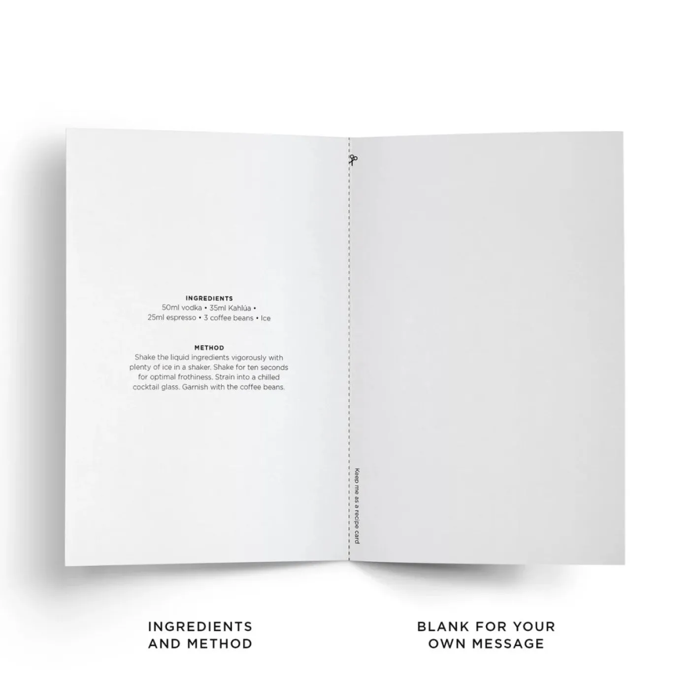 Espresso Martini Card