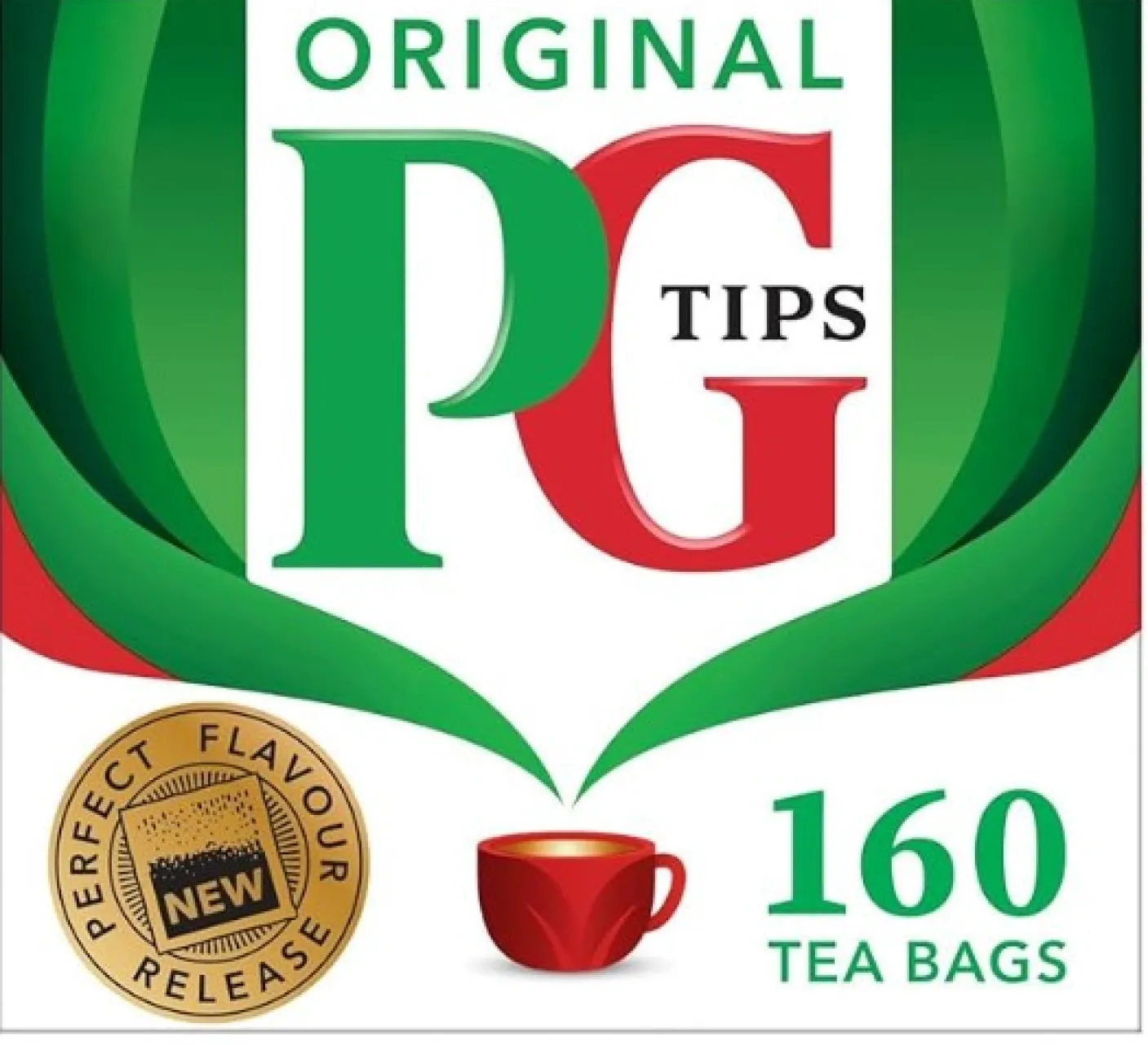 PG Black Non-Pyramid Teabags, 160ct