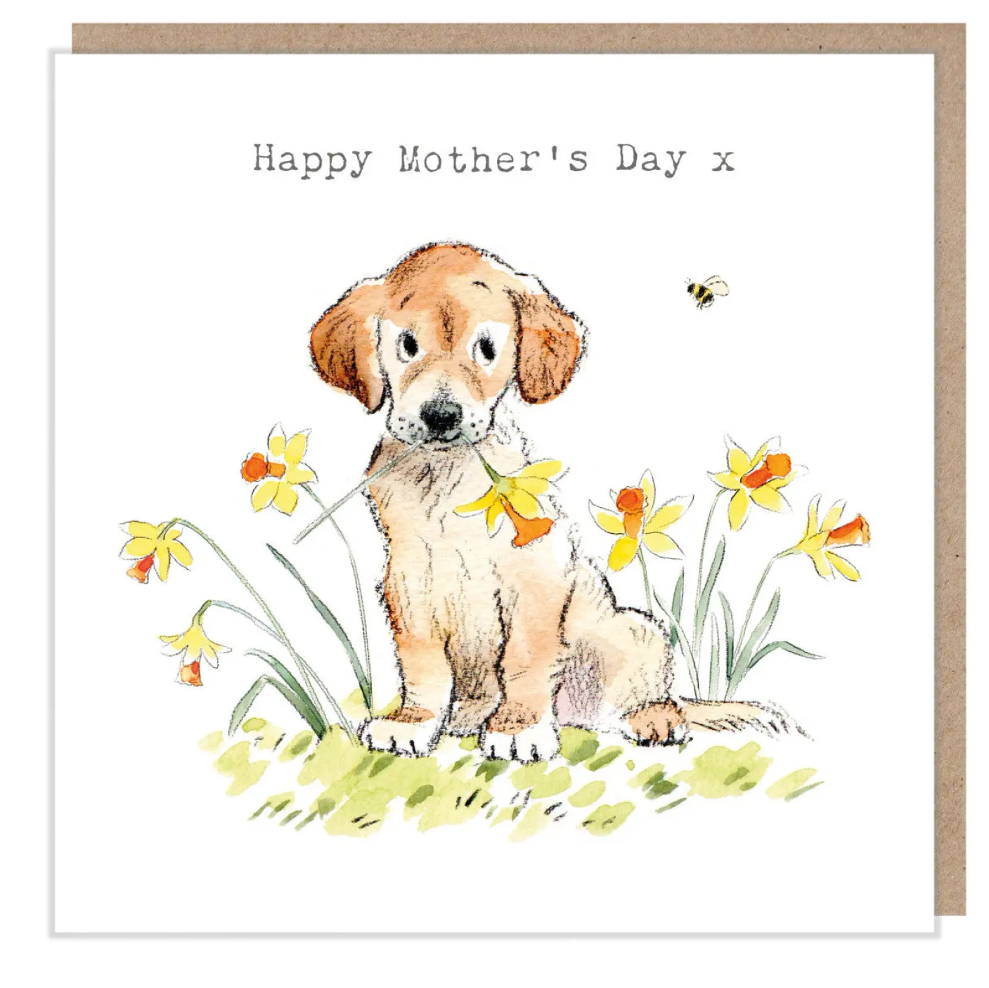 Golden Retriever "Happy Mother's Day" Greetings Card