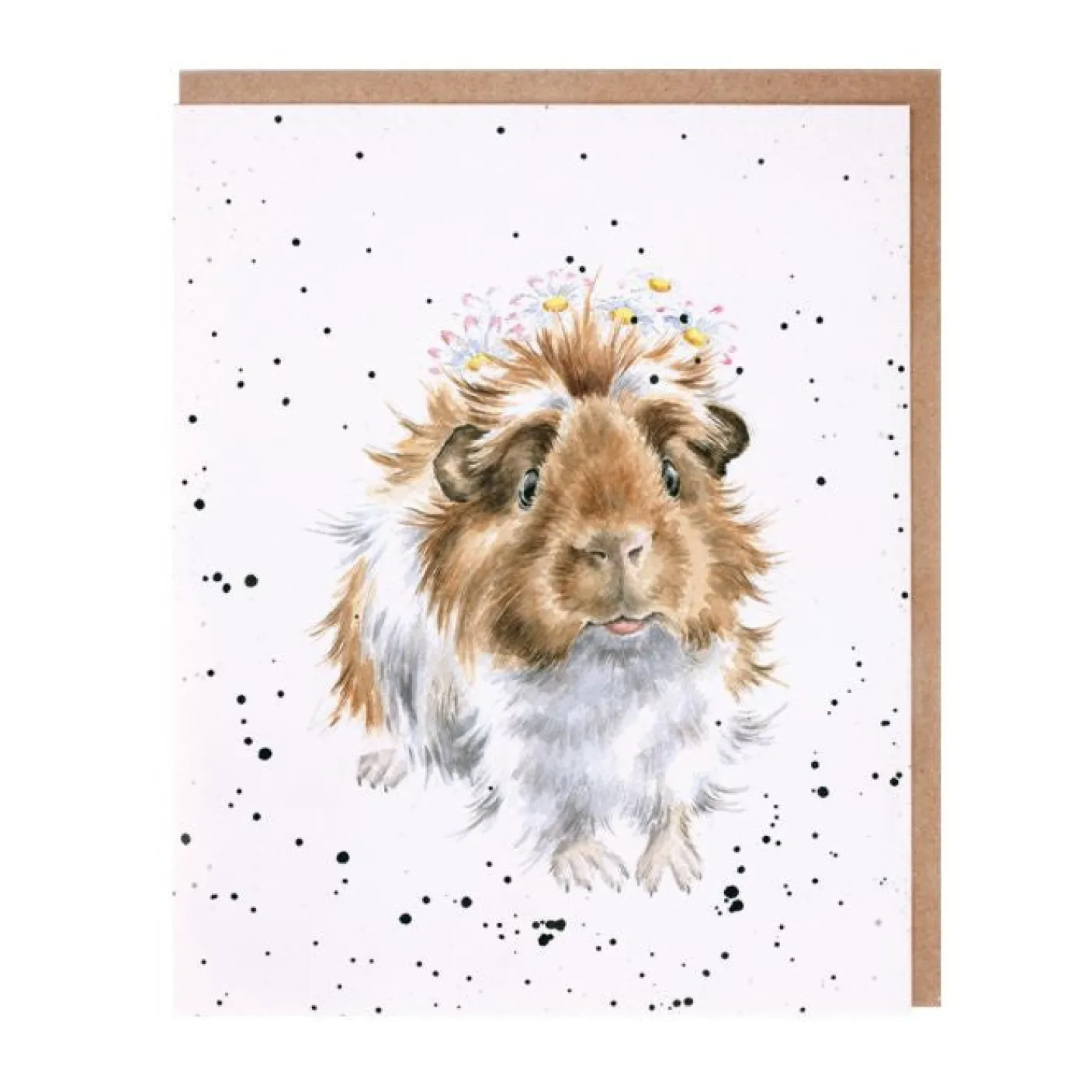 'Grinny Pig' Blank Greetings Card