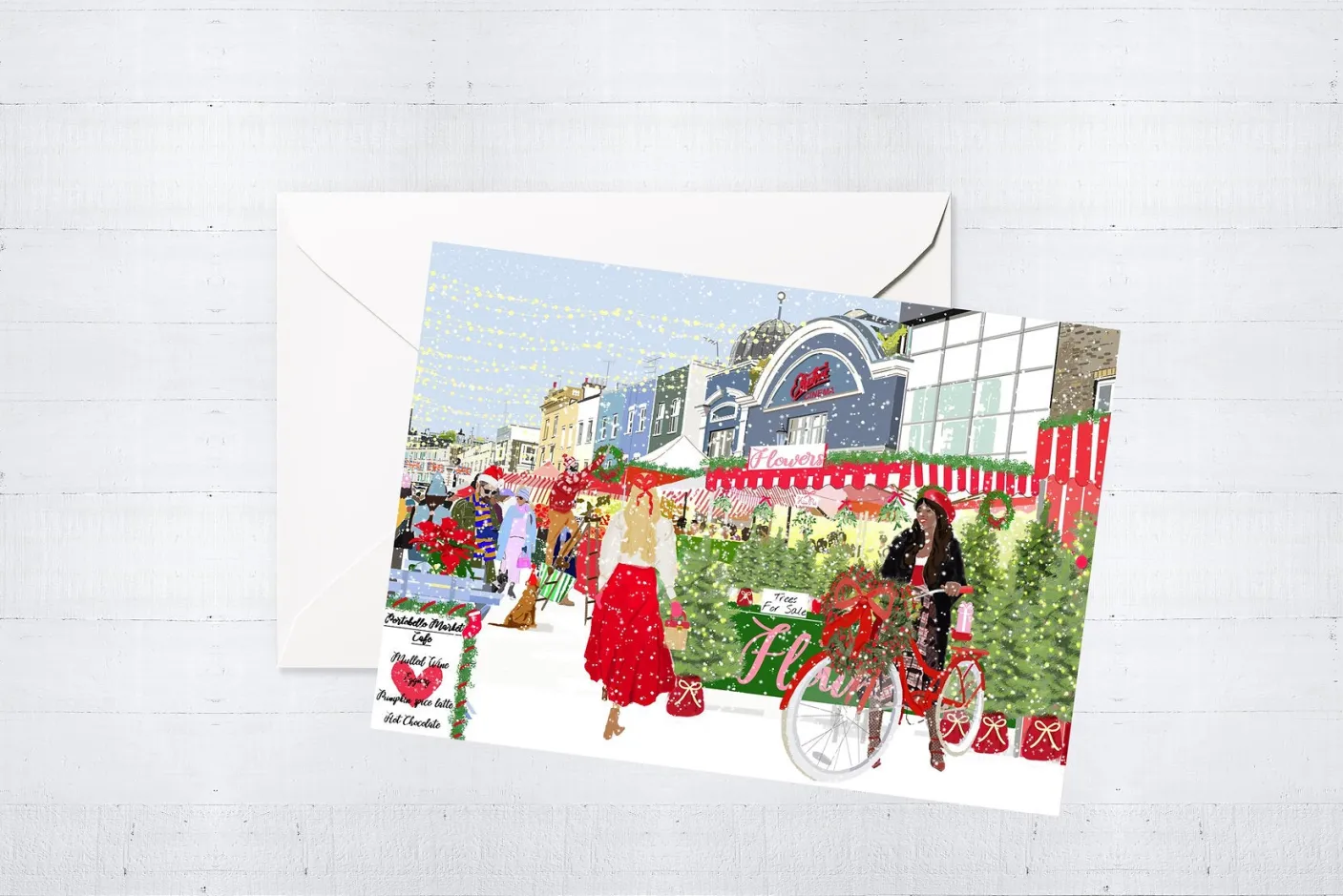 Portobello Market Cafe Christmas Card