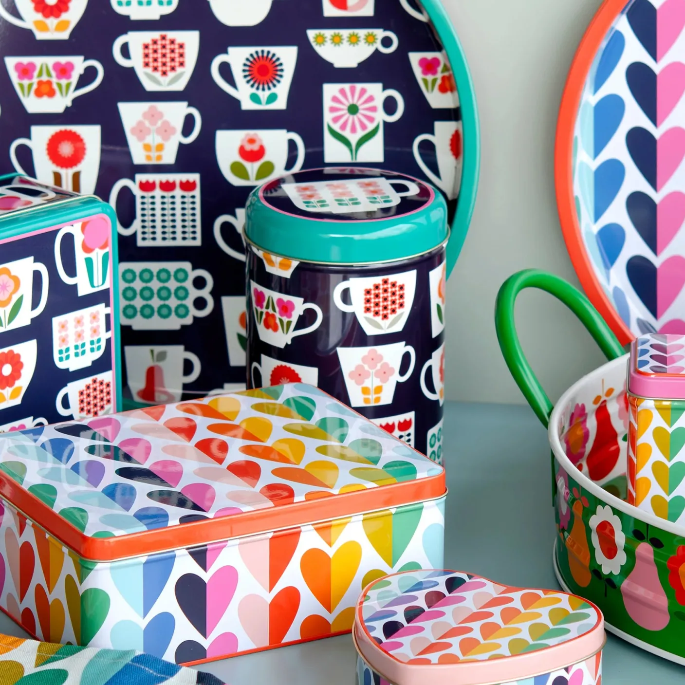 Kate Rhees Teacup Deepwell Tin Tray