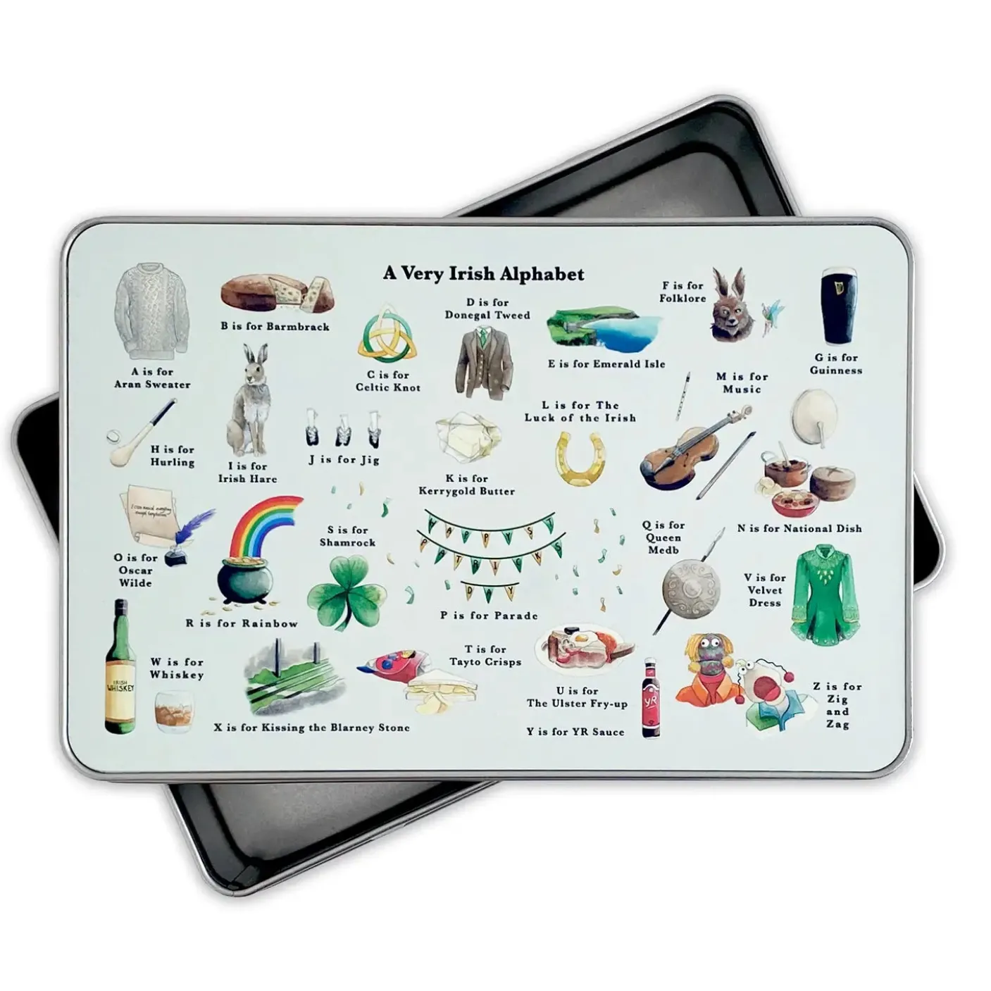A Very Irish Alphabet Storage Tin