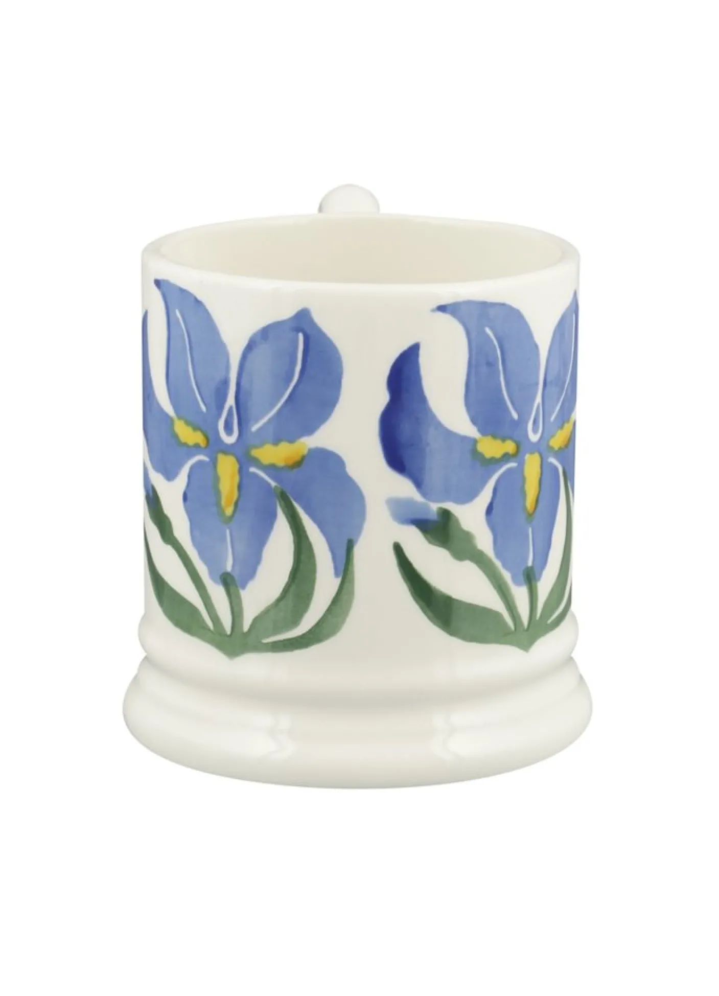 Iris Hand-Stamped 1/2 Pint Mug