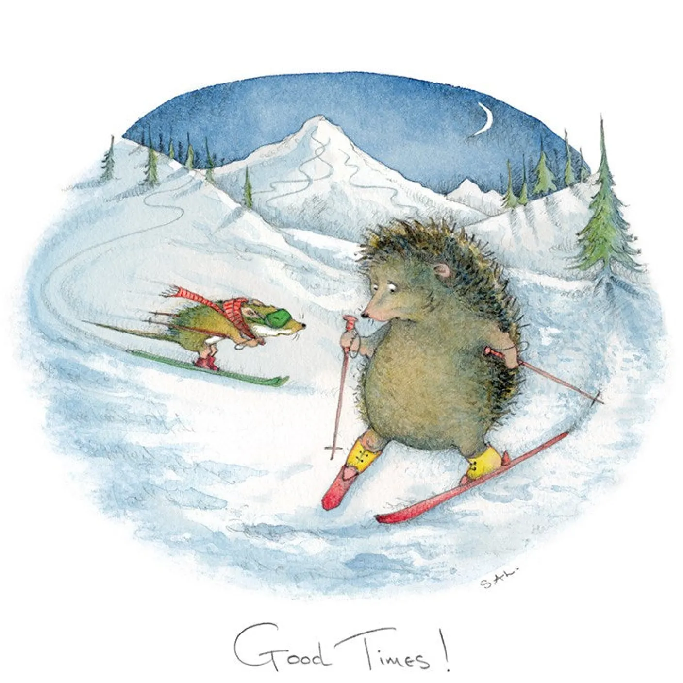 Good Times Winter Greeting Card