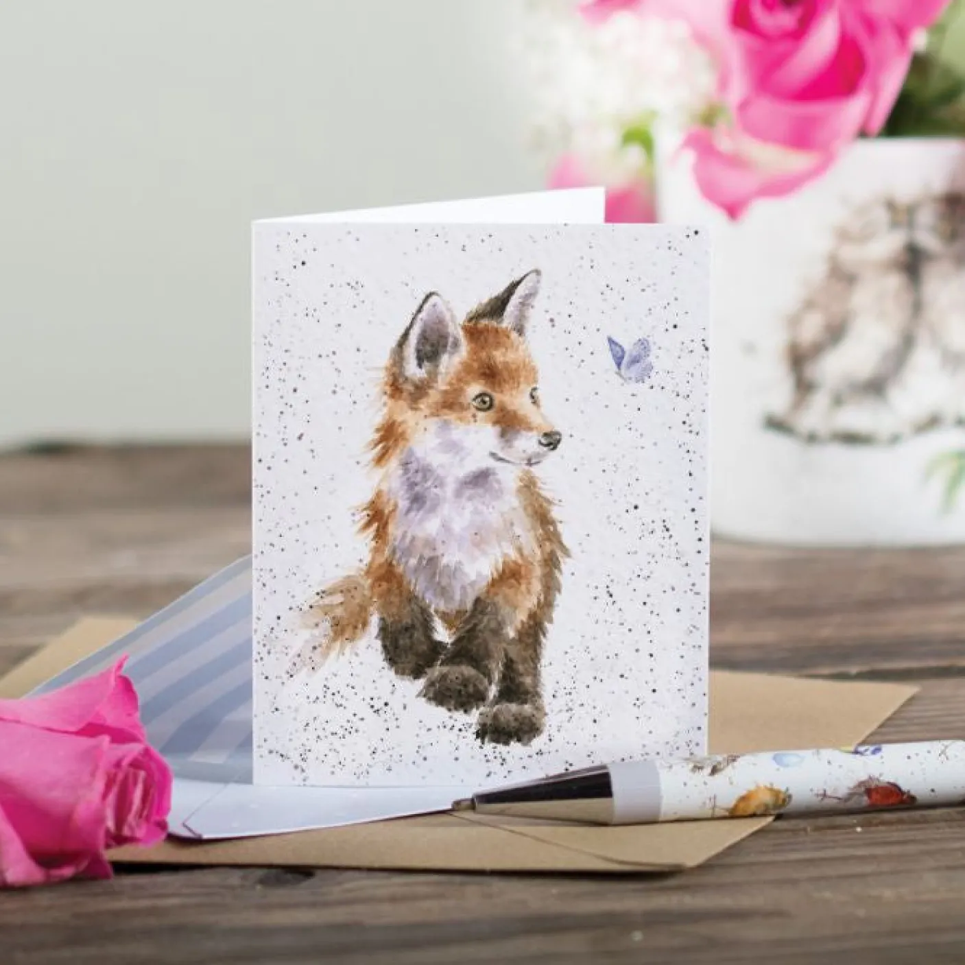 'Born to be Wild' Fox Gift Enclosure Card