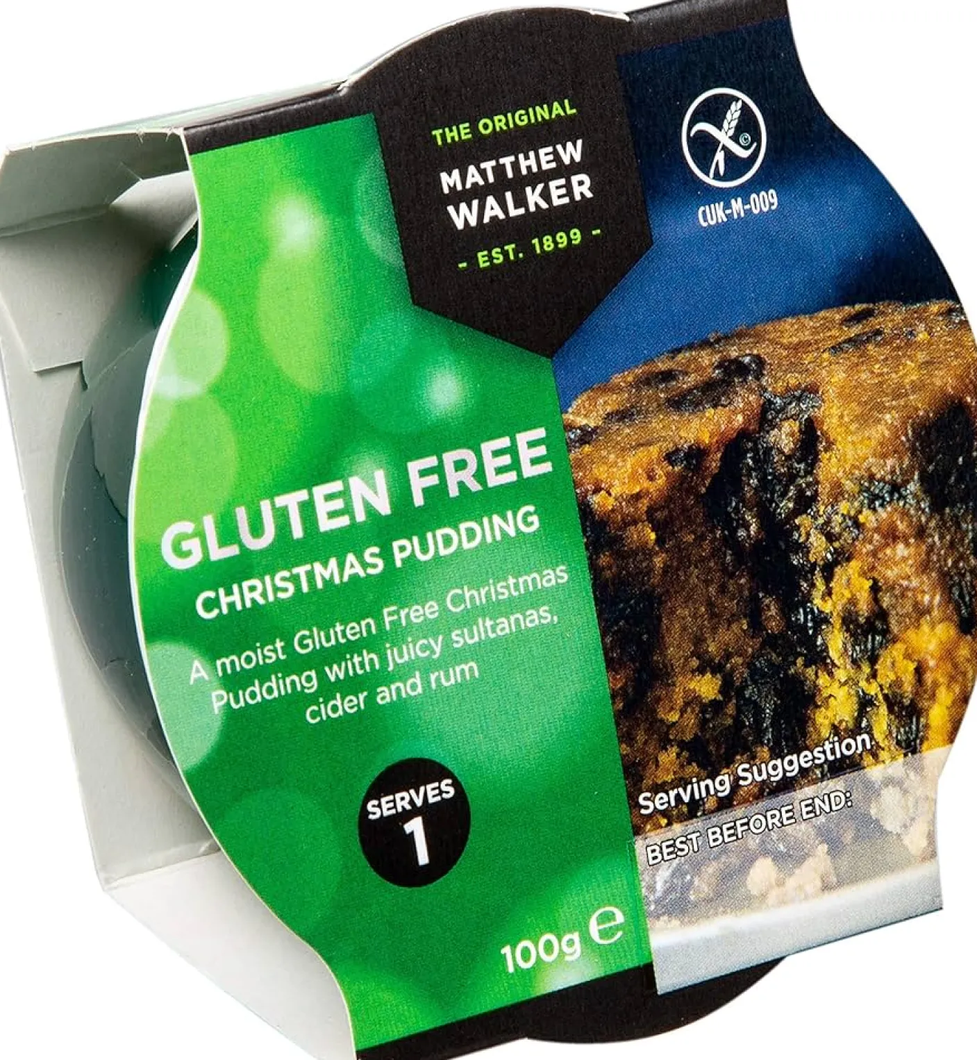 Matthew Walker Gluten Free Christmas Pudding 100g