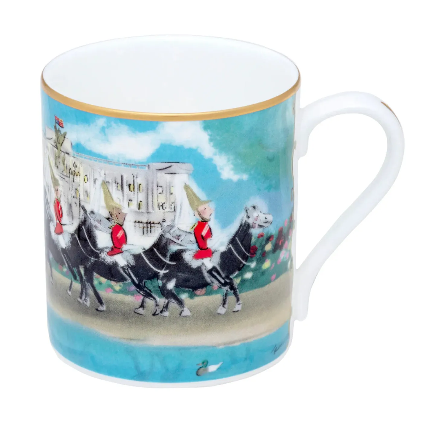 Life Guards on Parade Bone China Mug