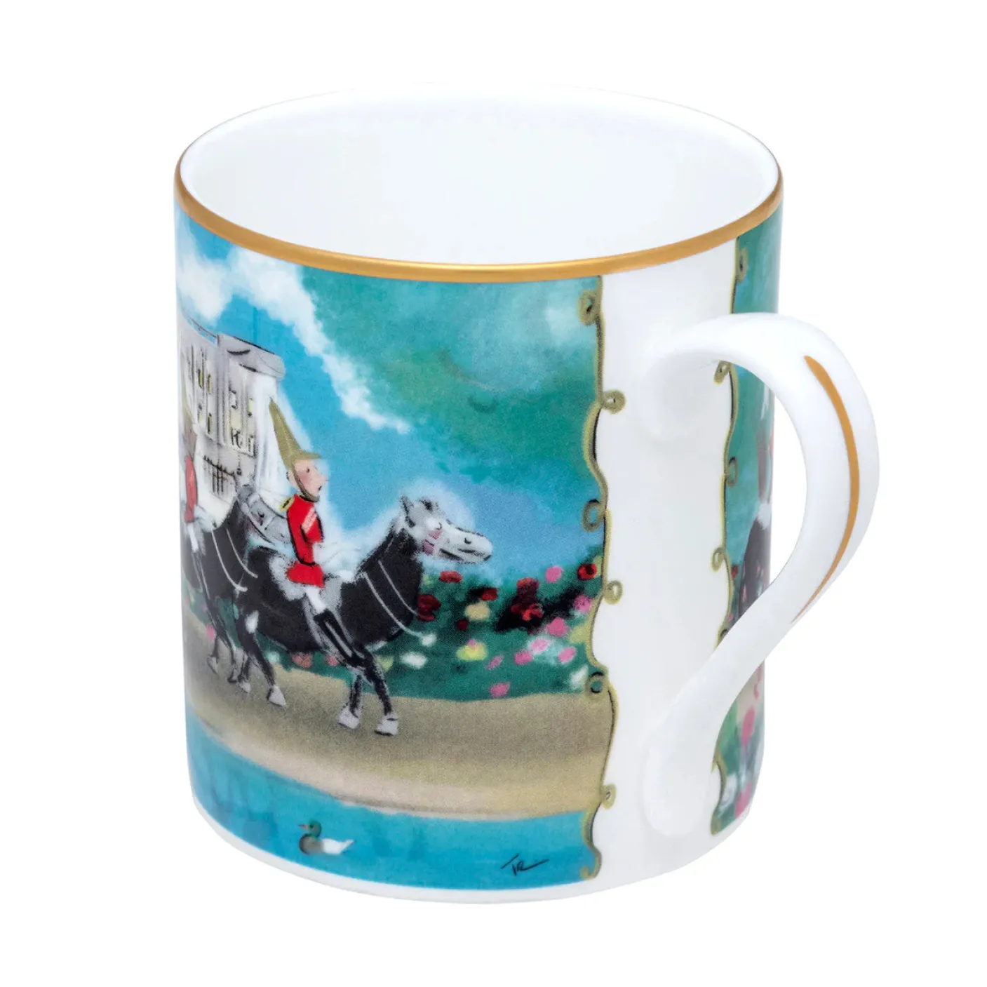 Life Guards on Parade Bone China Mug