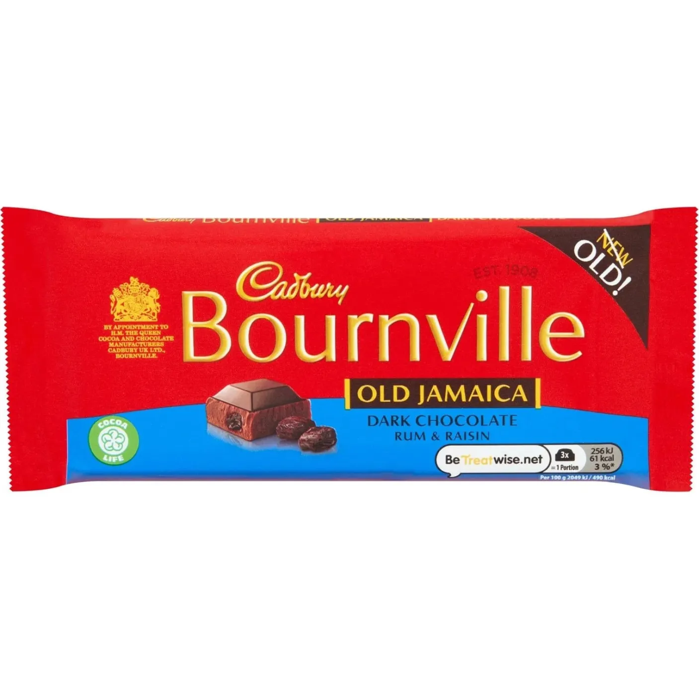 Bournville Old Jamaica Dark Chocolate Bar 100g