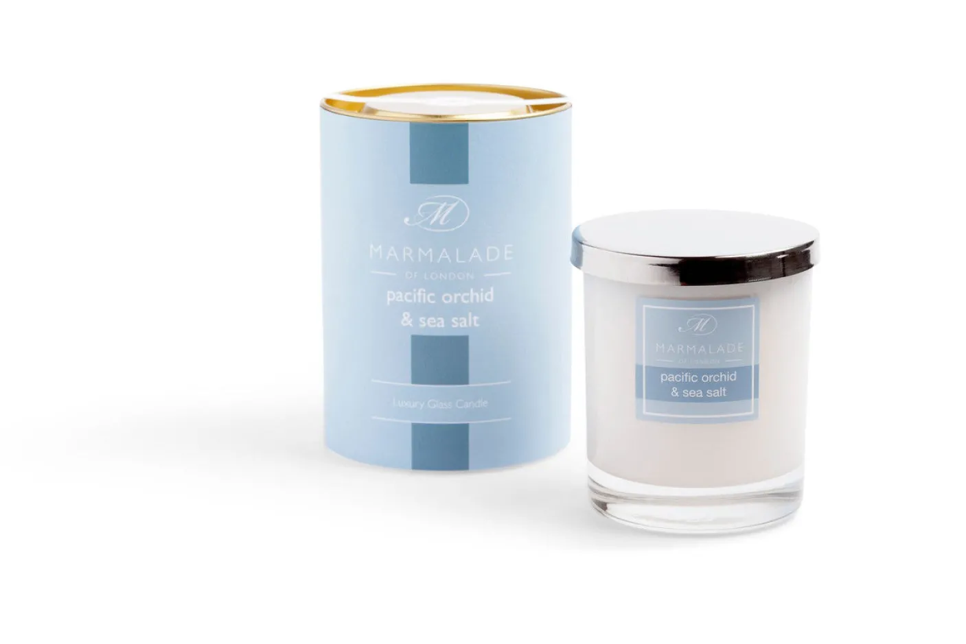 Pacific Orchid & Sea Salt Glass Candle