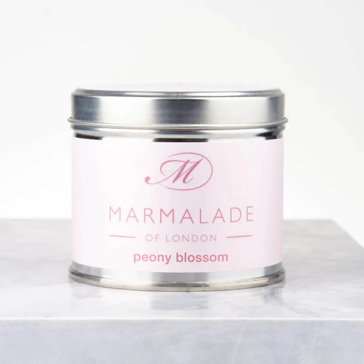 Peony Blossom Medium Tin Candle