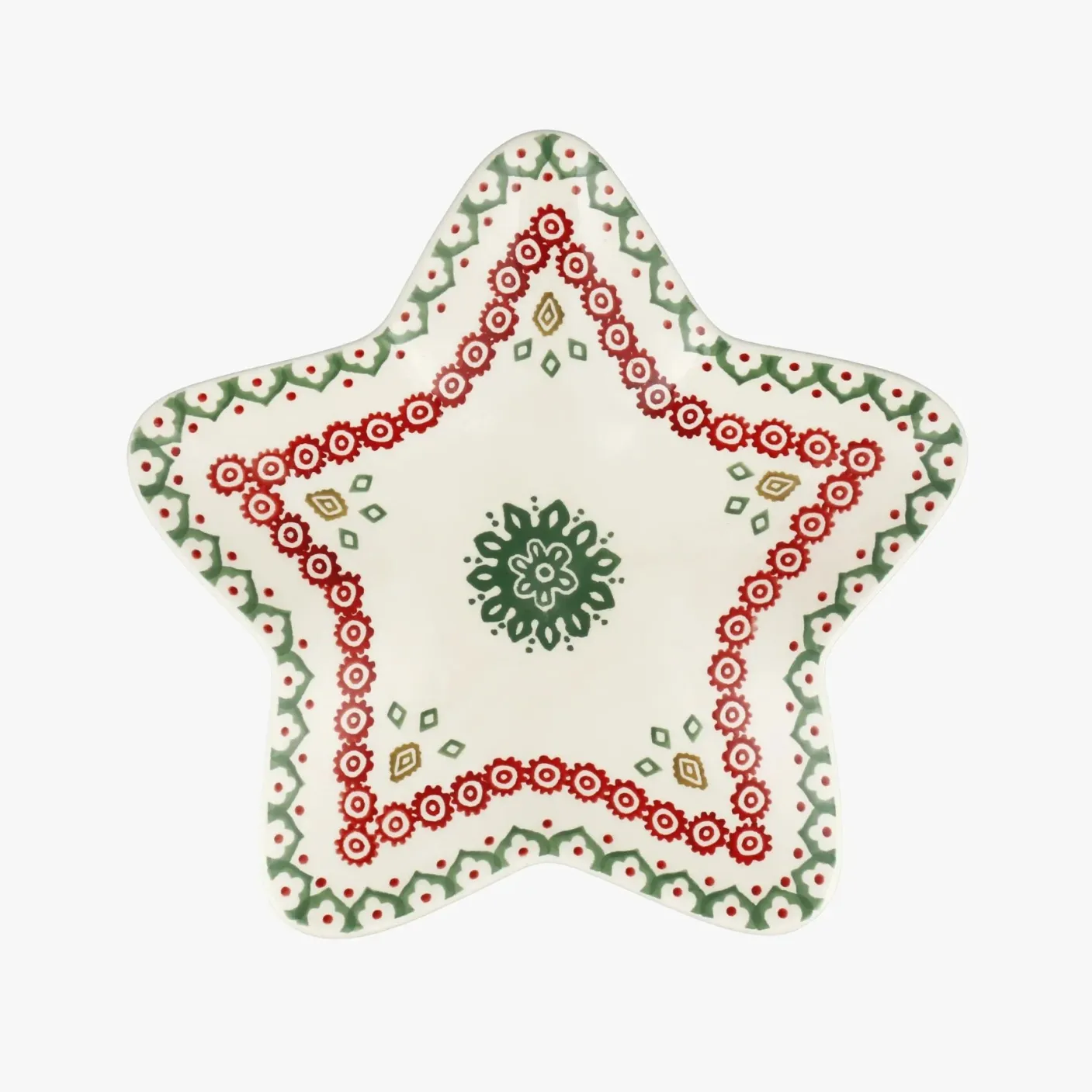 Christmas Joy Medium Star Plate