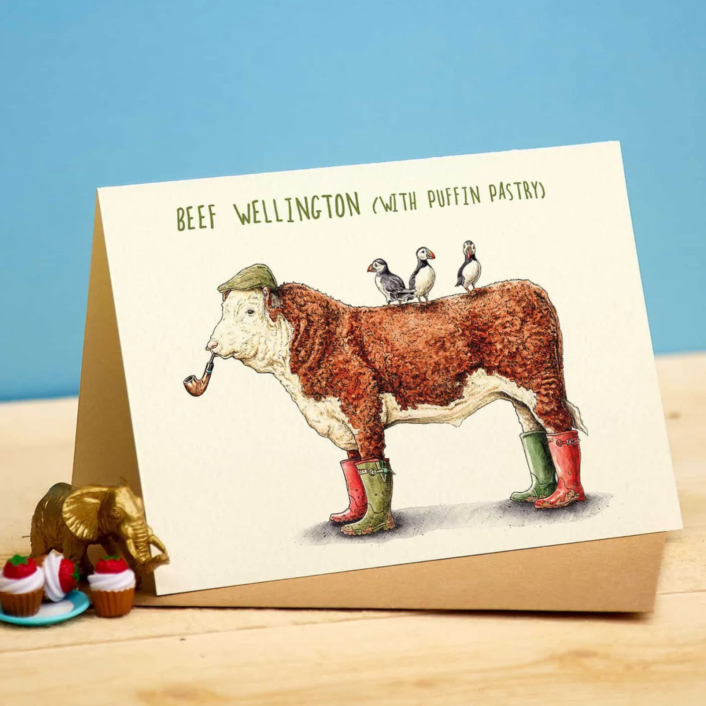 Beef Wellington Greetings Card