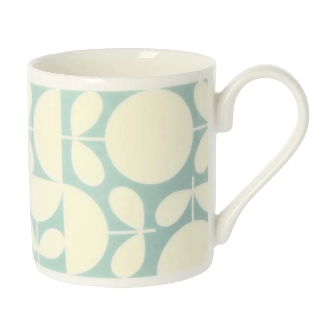 Orla Kiely Patchwork Aqua Bone China Mug