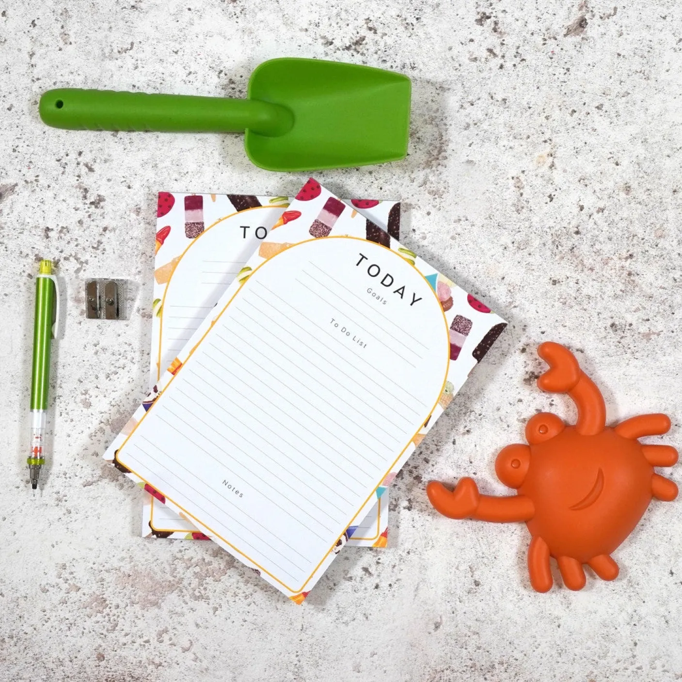 Ice Cream A5 To-Do-List Notepad by Corinne Alexander