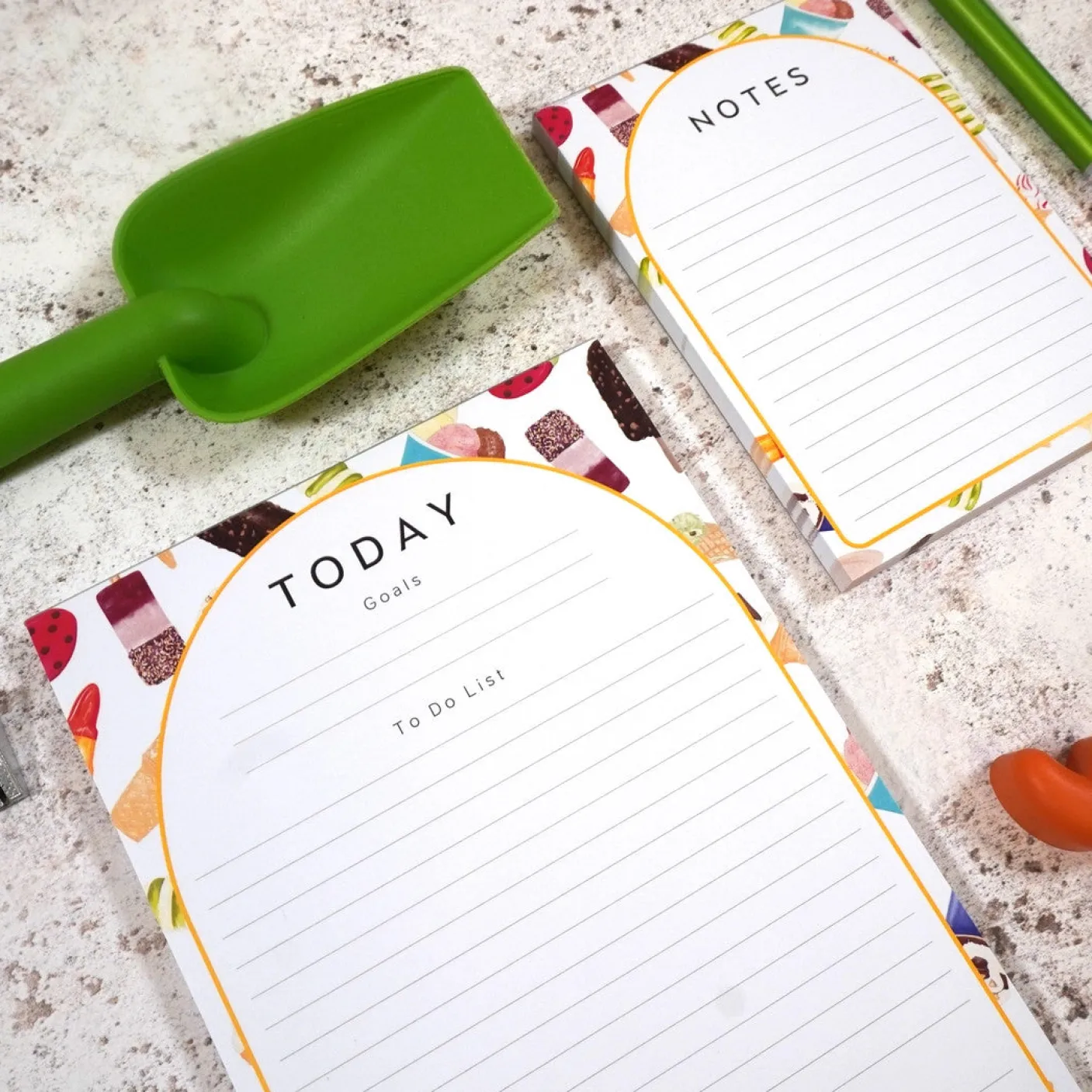 Ice Cream A5 To-Do-List Notepad by Corinne Alexander