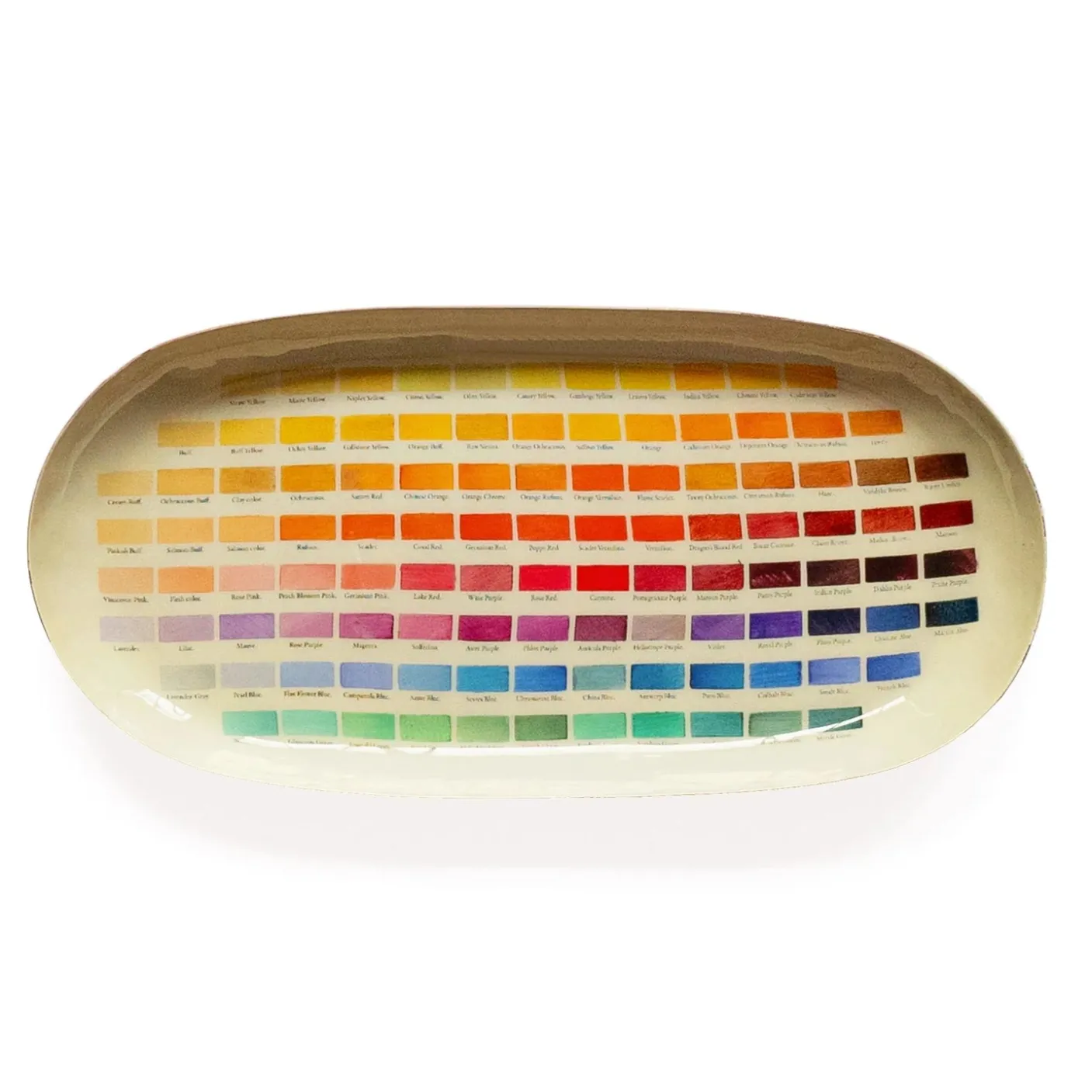 Nomenclature of Colors Enamel Printed Tray