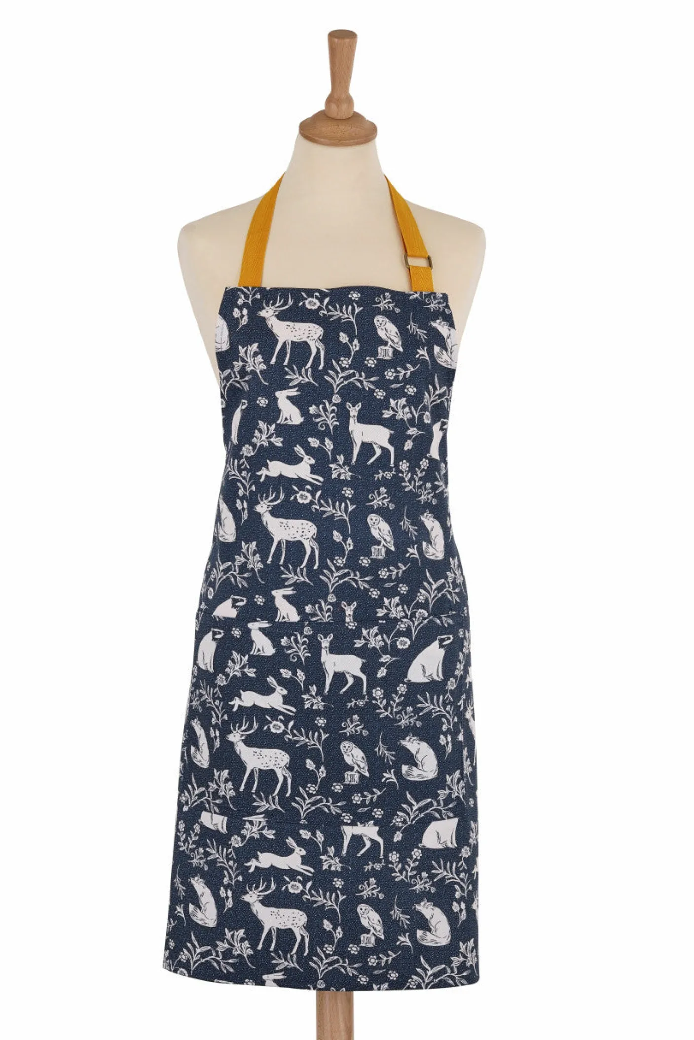 Forest Friends Navy Cotton Apron