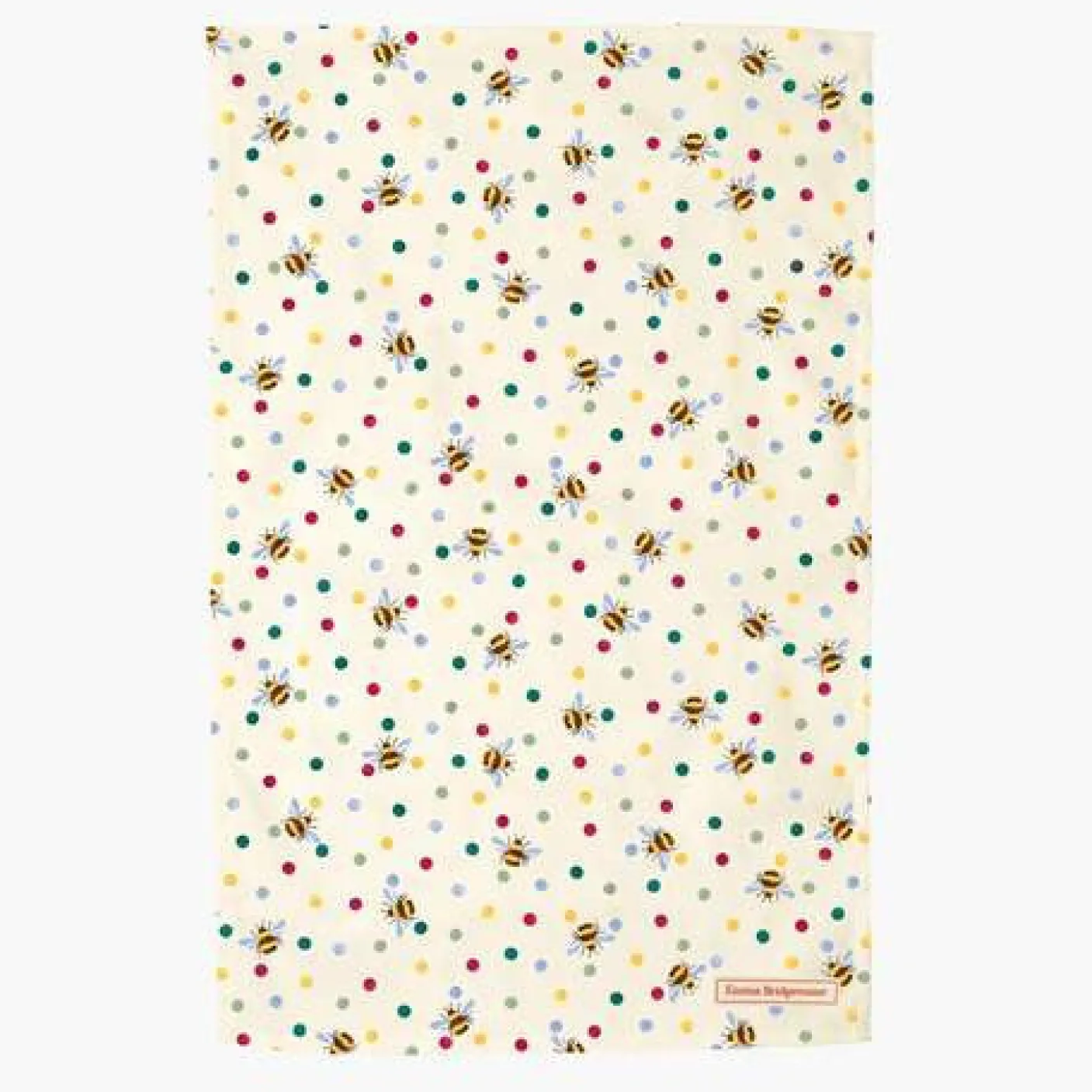 Polka Bee Tea Towel