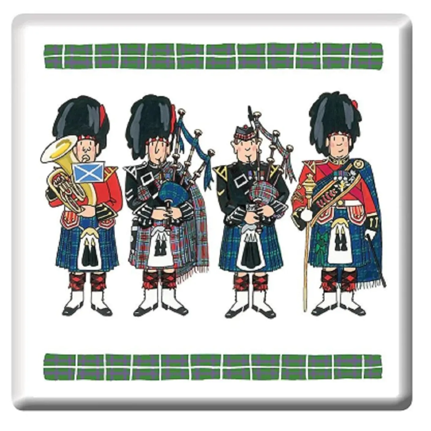 Scottish Pipers Coaster