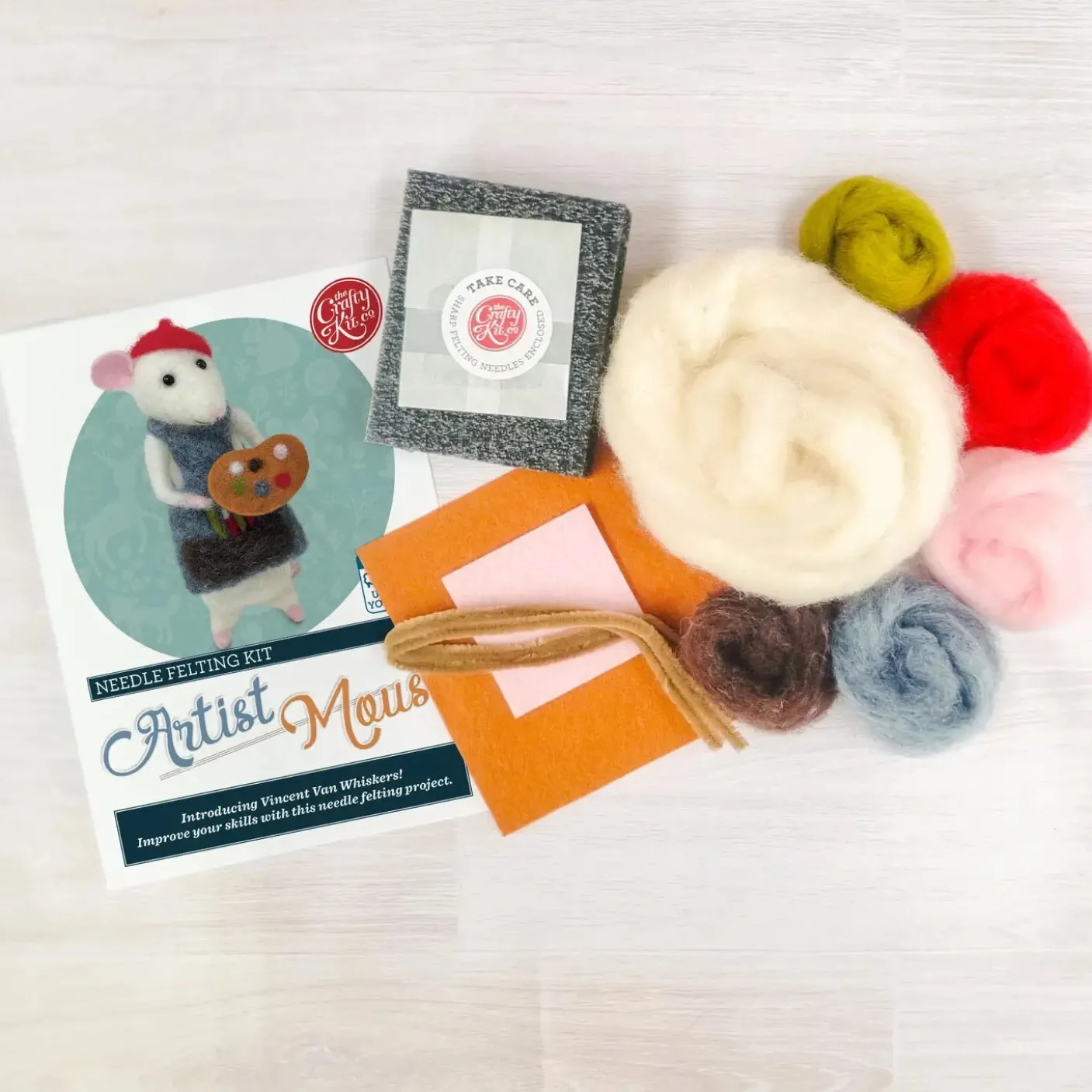 Artist Mouse Needle Felting Kit