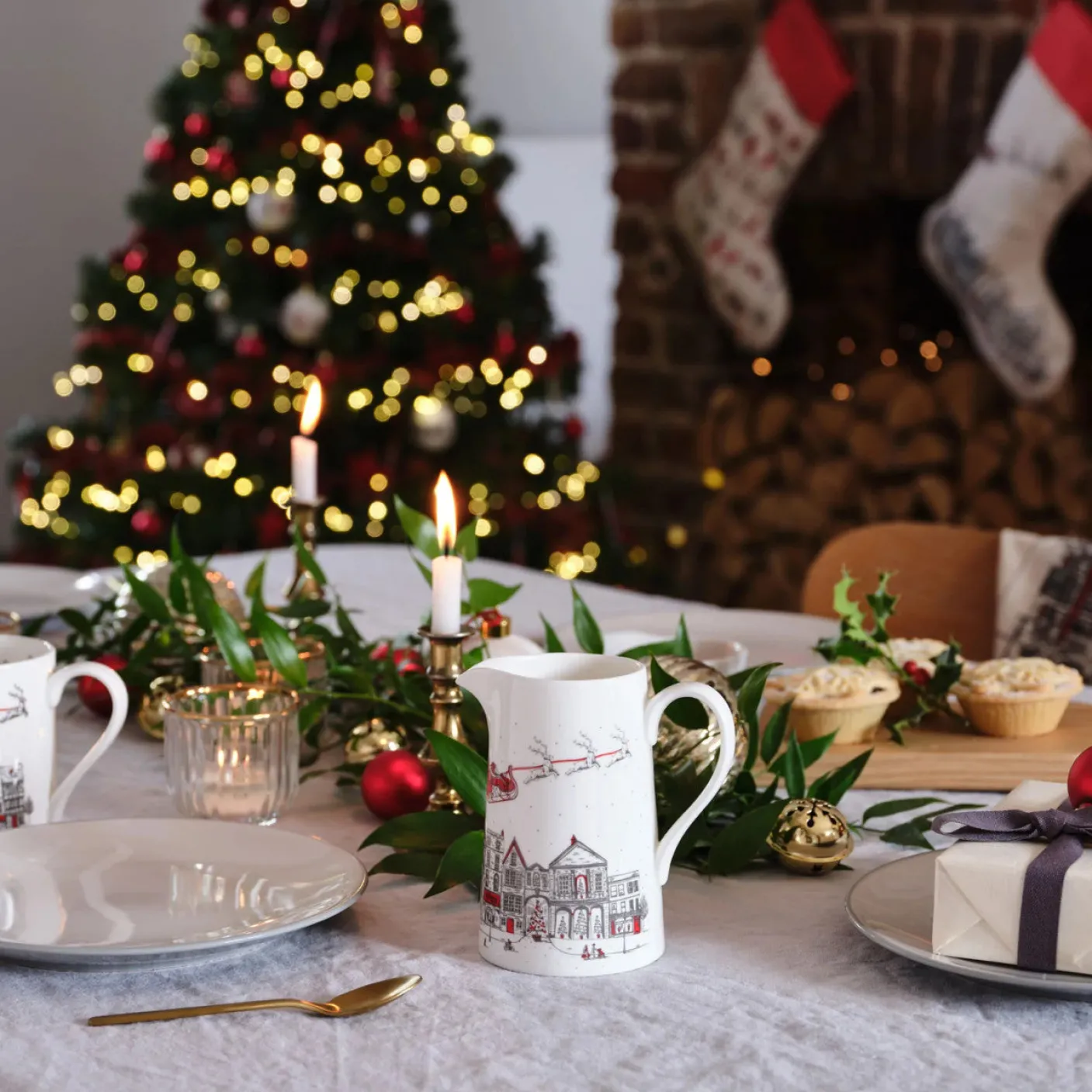 Santa's Sleigh Christmas Stocking