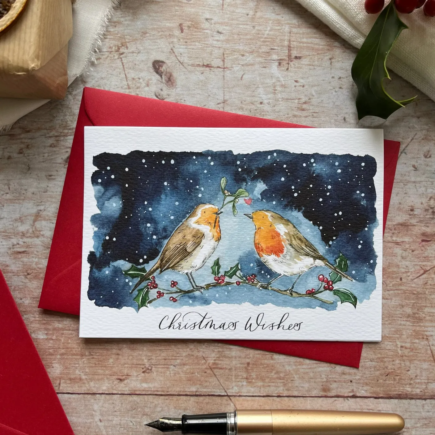 Robin Christmas Card
