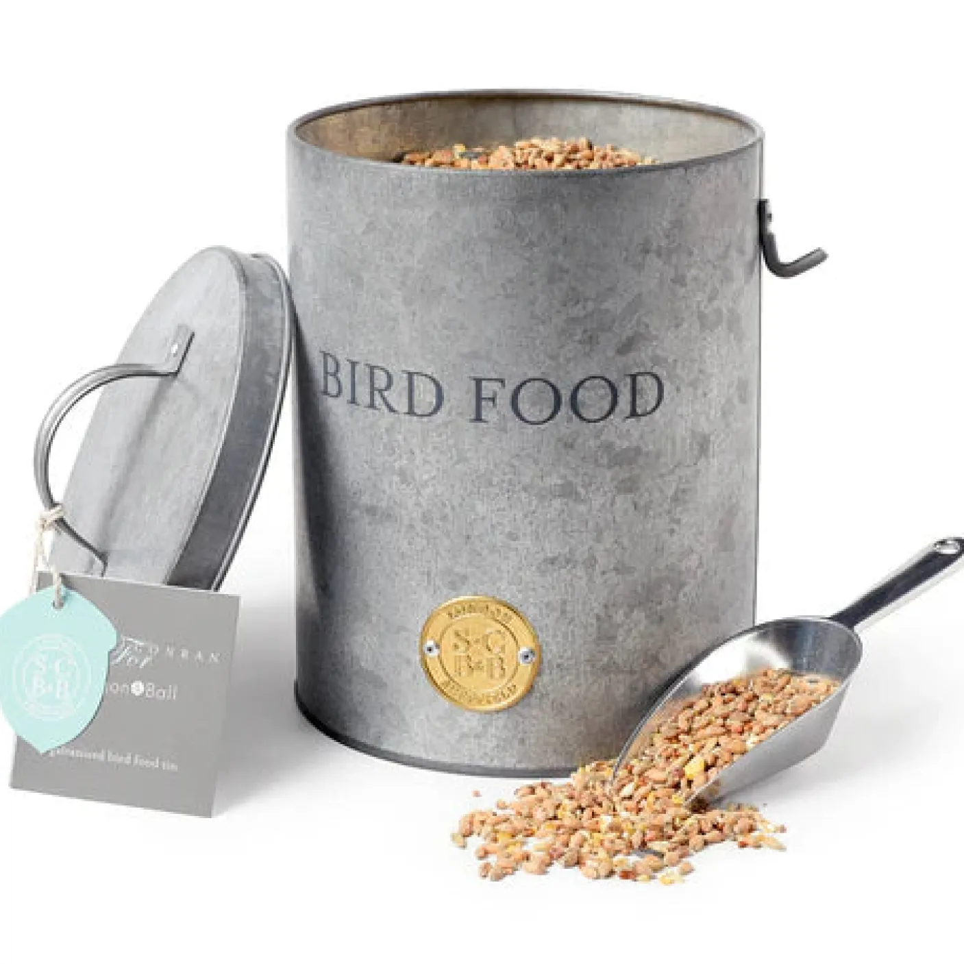 Sophie Conran Galvanized Steel Bird Food Tin