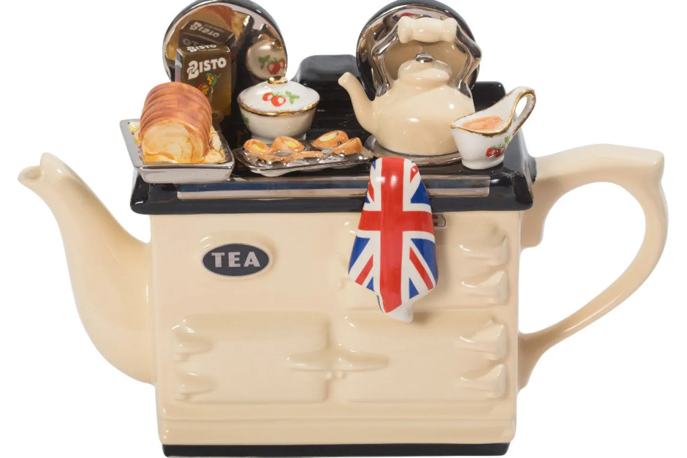 British Roast Dinner Large Aga Teapot - Cream