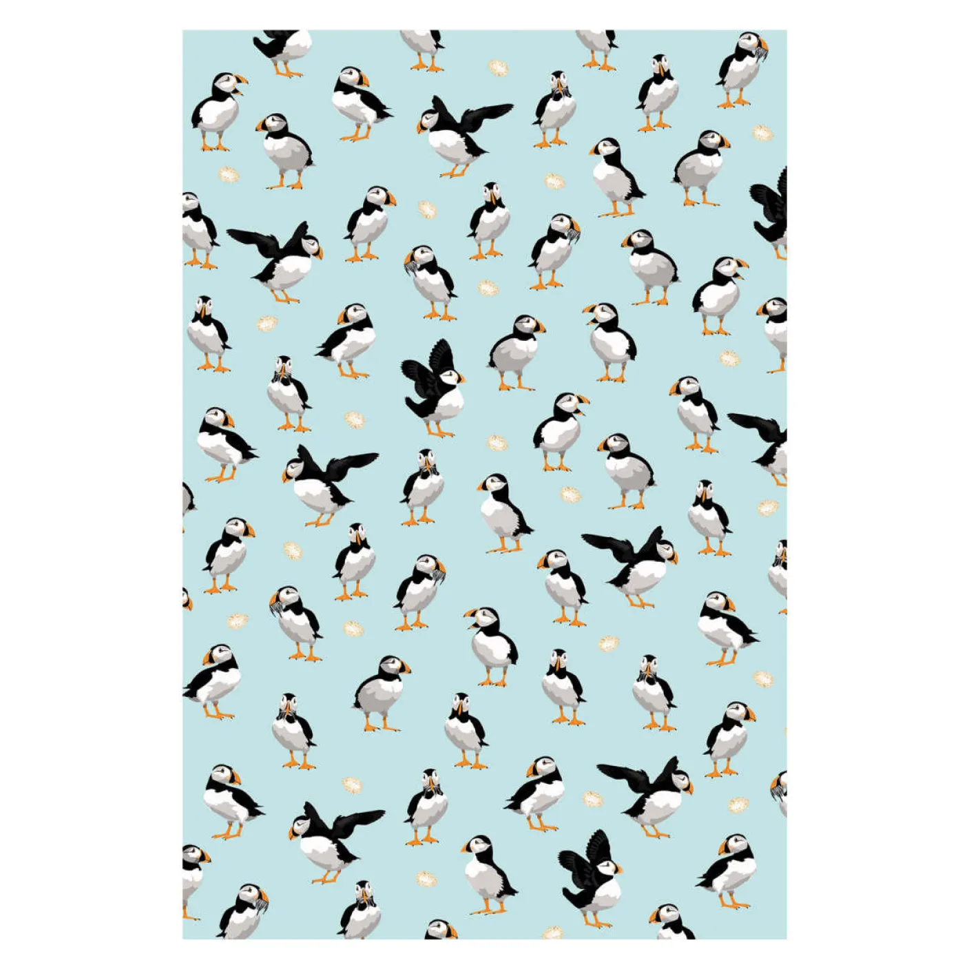 Puffins Tea Towel