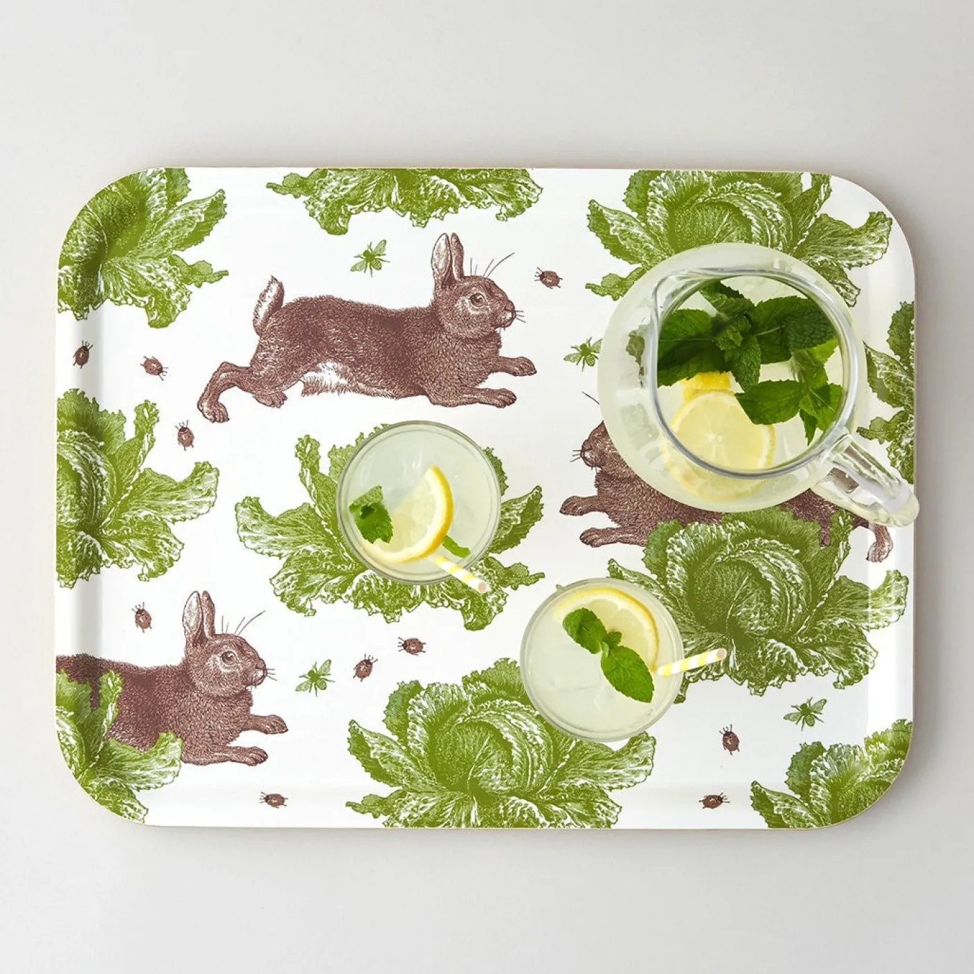 Rabbit & Cabbage Large Tray
