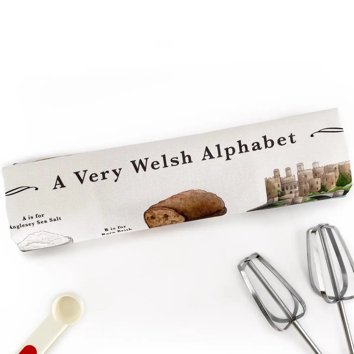 A Very Welsh Alphabet Tea Towel