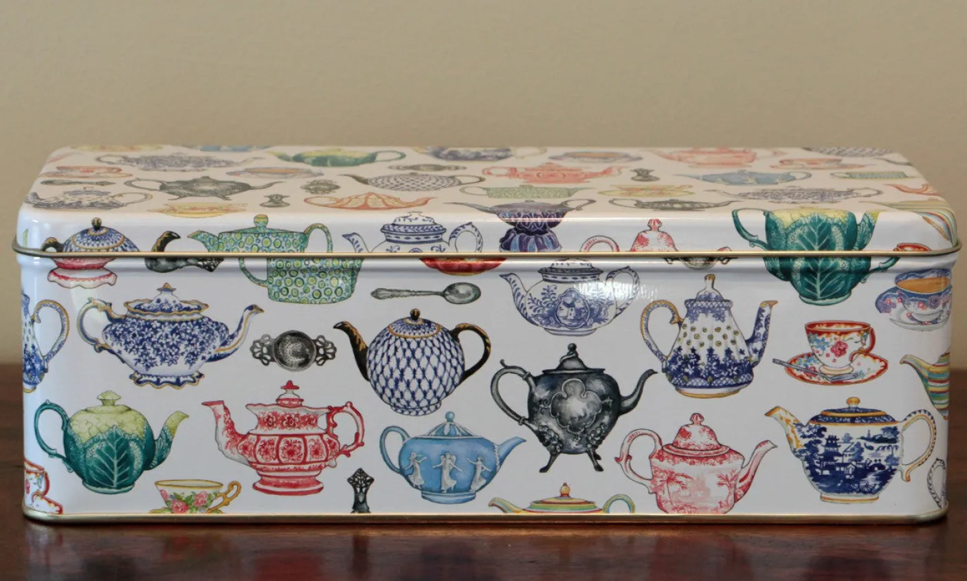 Teapot Long Deep Rectangular Tin