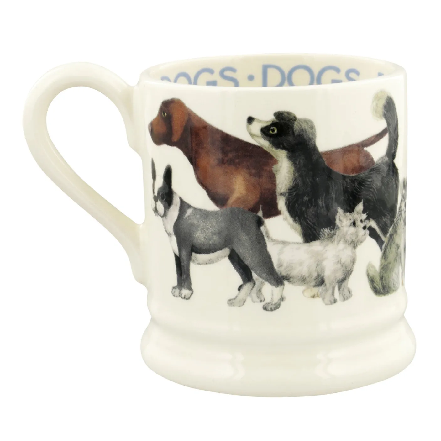 Dogs Dogs All Over 1/2 Pint Mug