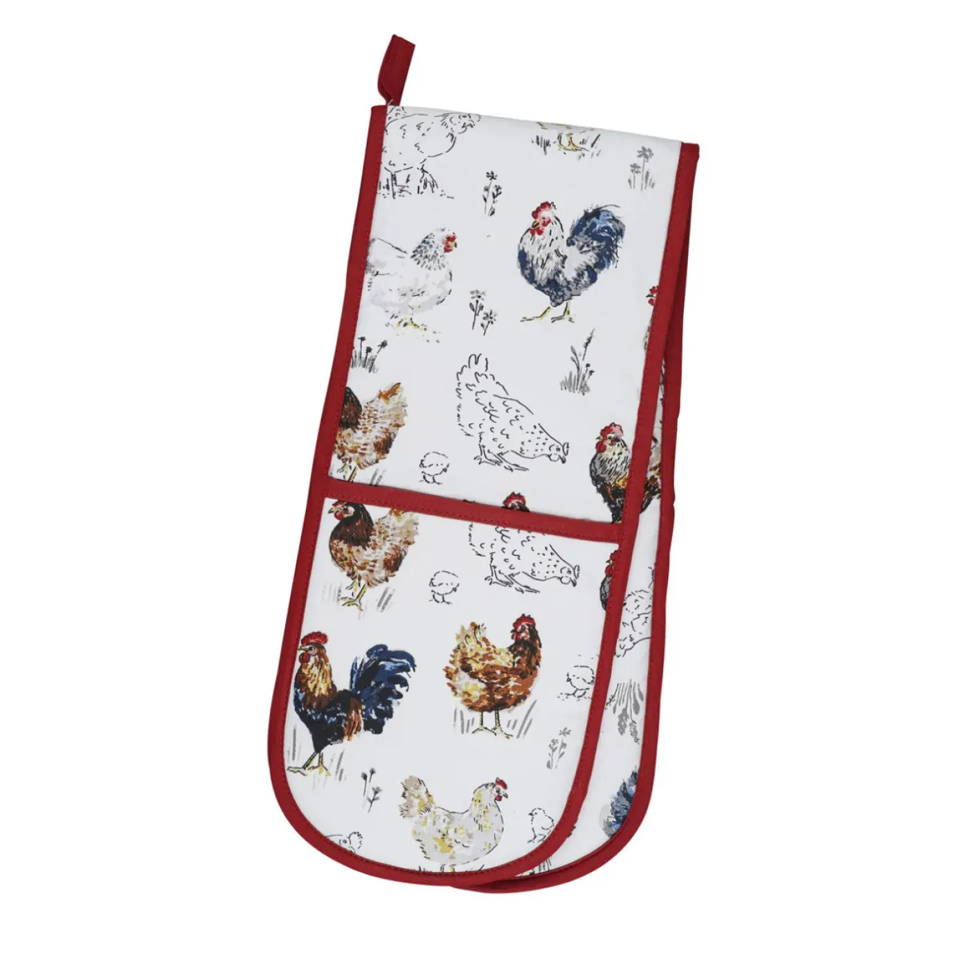 Farm Birds Double Oven Glove
