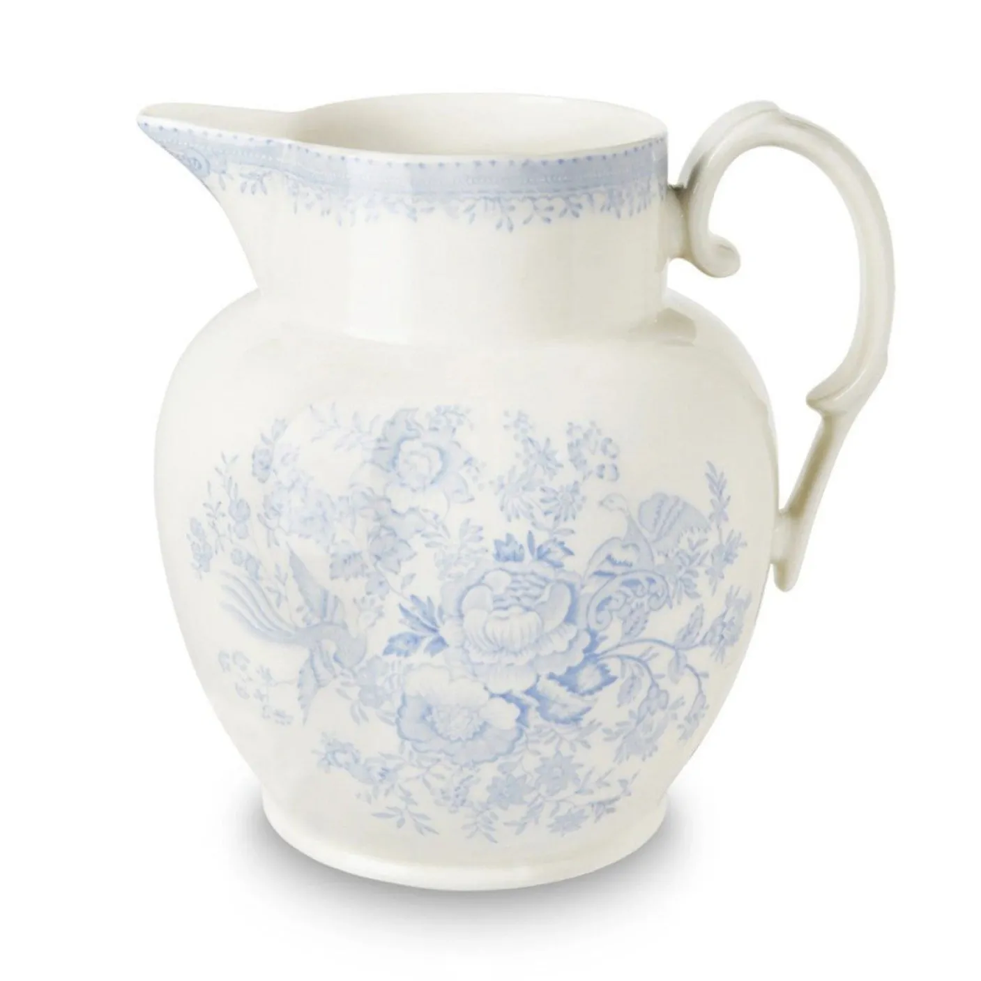 Blue Asiatic Pheasant Etruscan Large Jug