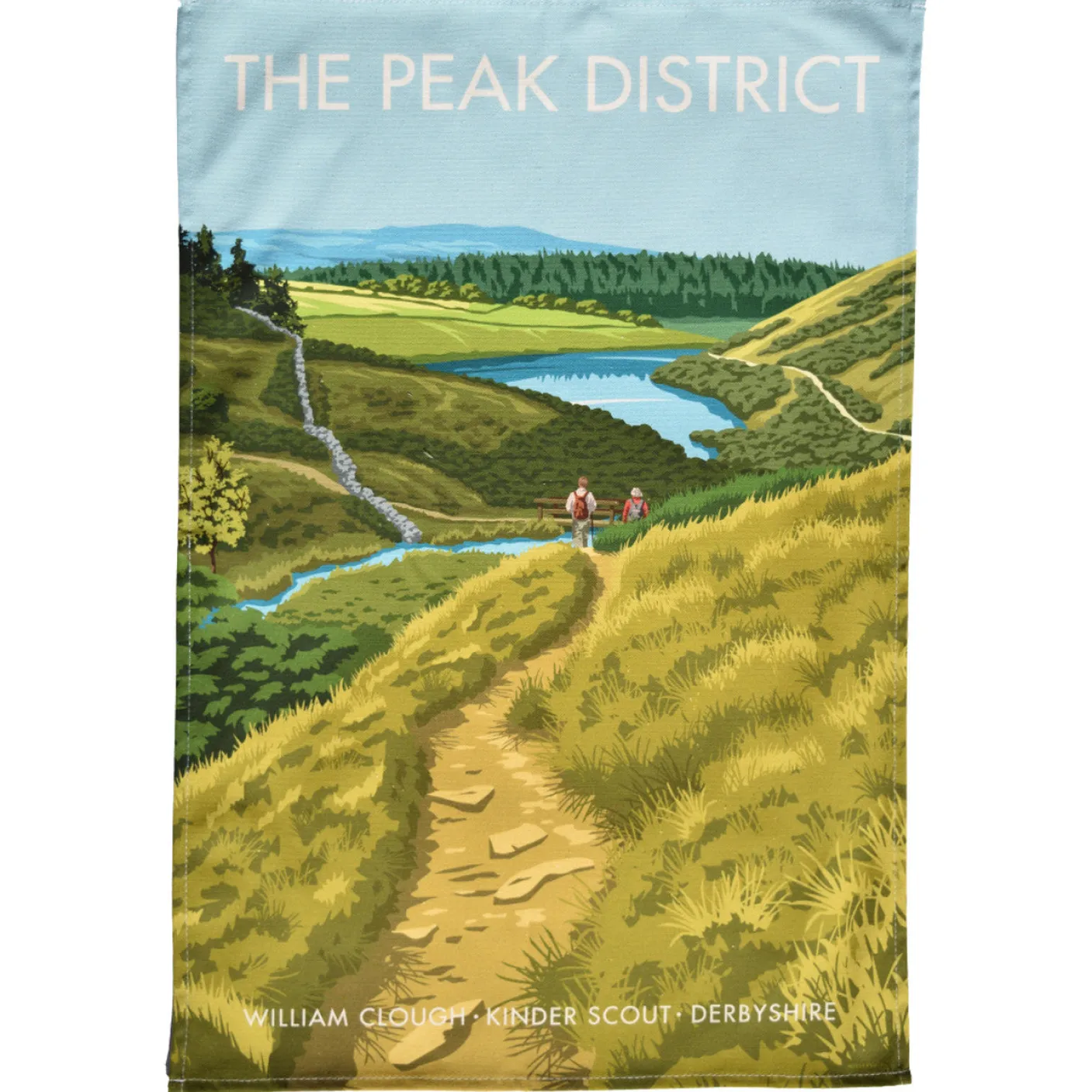 Peak District - Kinder Scout Tea Towel
