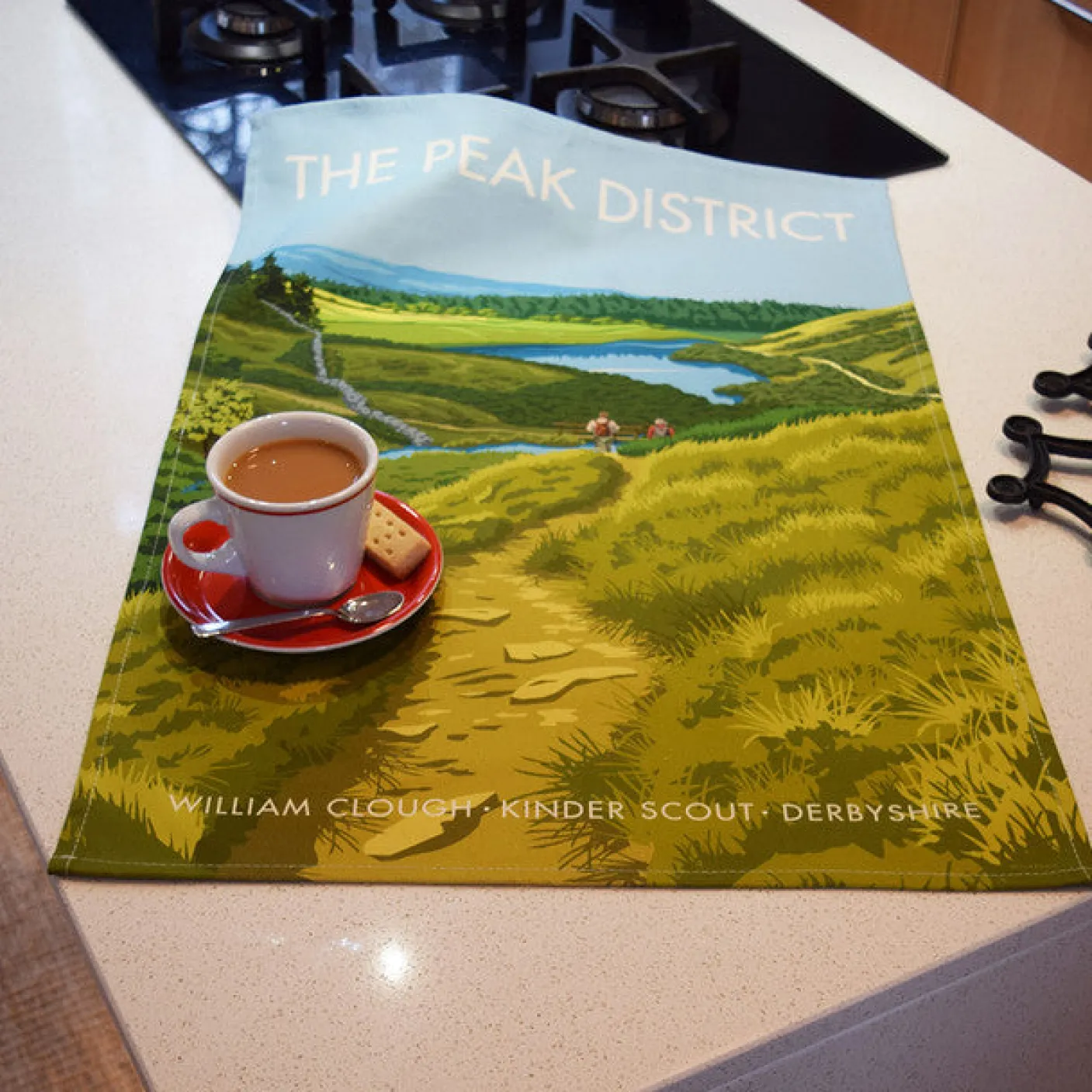 Peak District - Kinder Scout Tea Towel