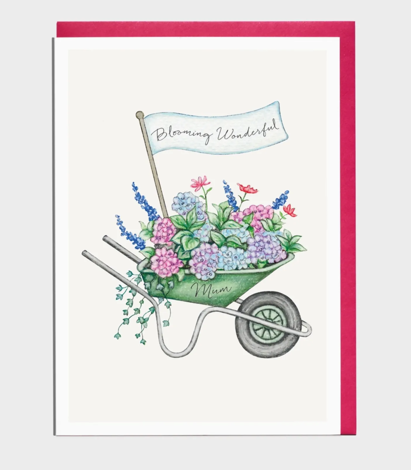 Blooming Wonderful Wheelbarrow Mother's Day Card