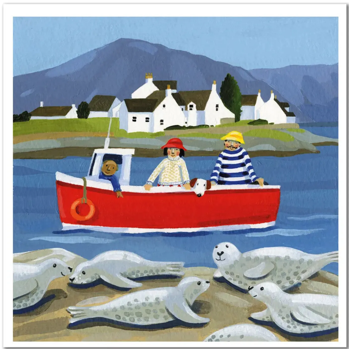 Plockton Seals Greetings Card