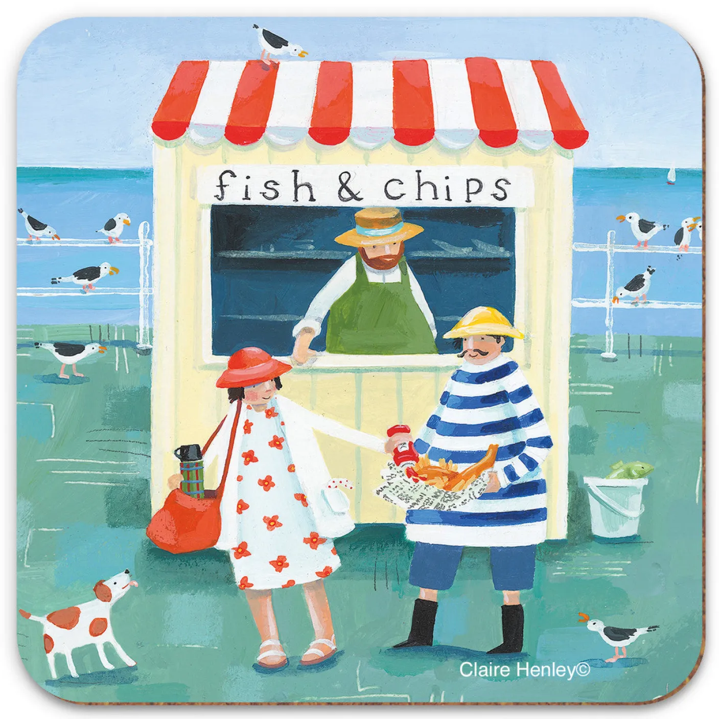 Fish & Chips Coaster