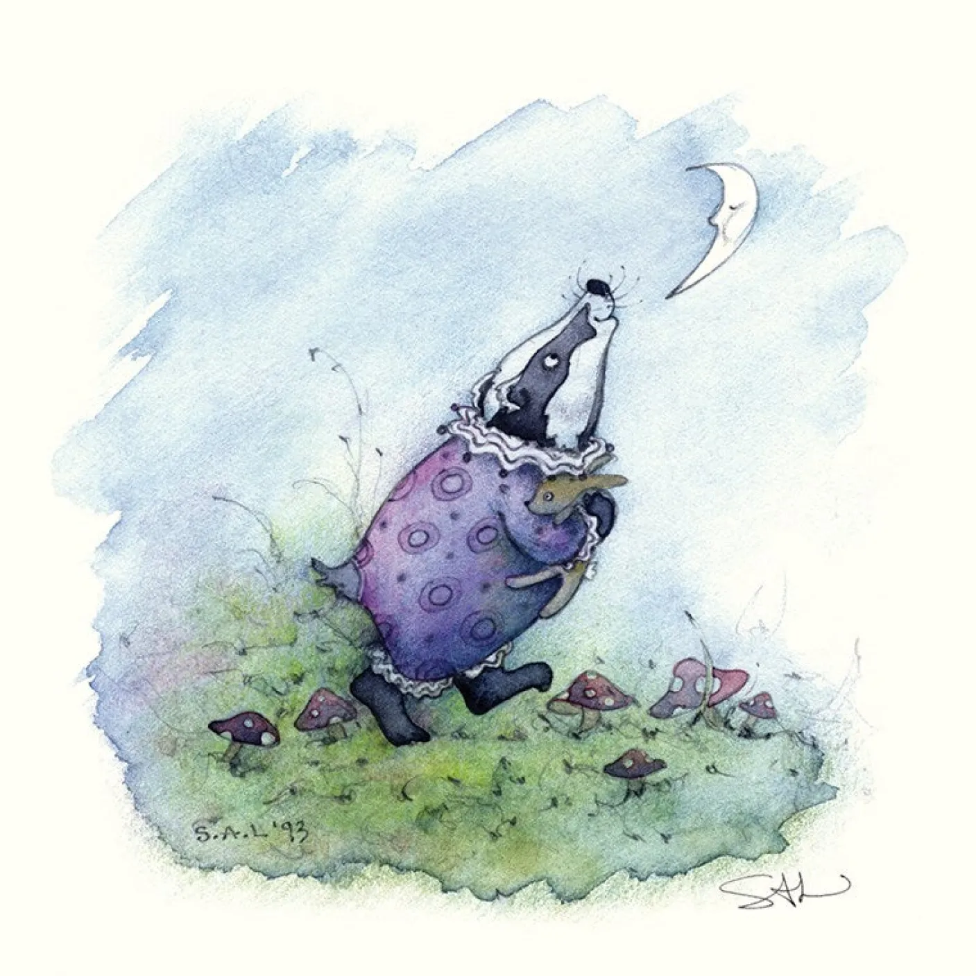 The Moon Greeting Card