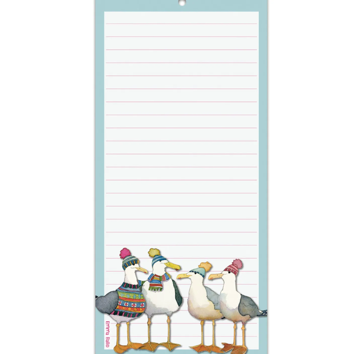 Seagulls In Beanies Lined Magnetic Pad