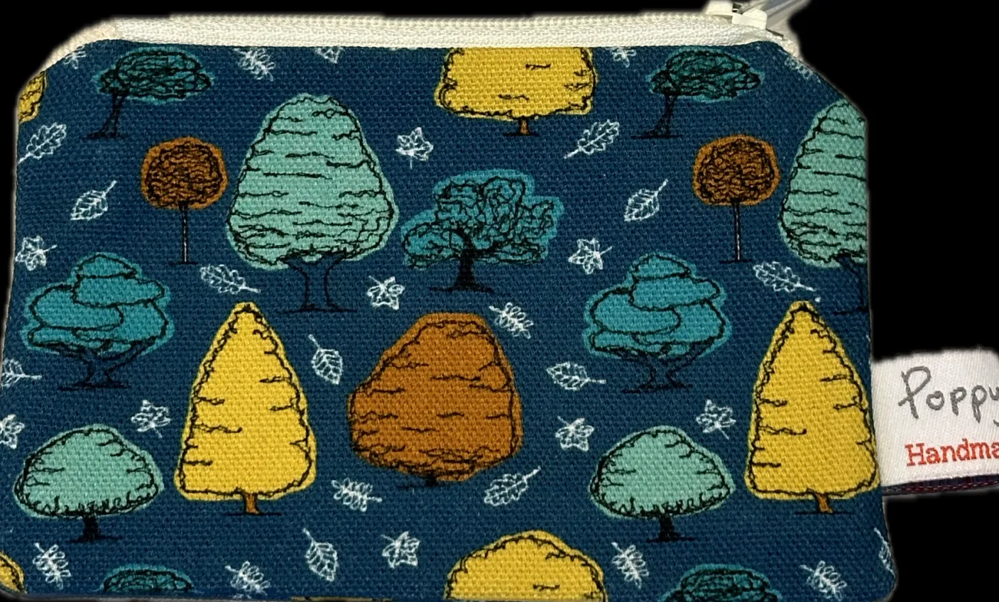 Trees Small Flat Coin Purse