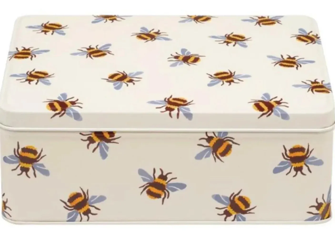 Blue-Winged Bumblebee Deep Rectangular Tin