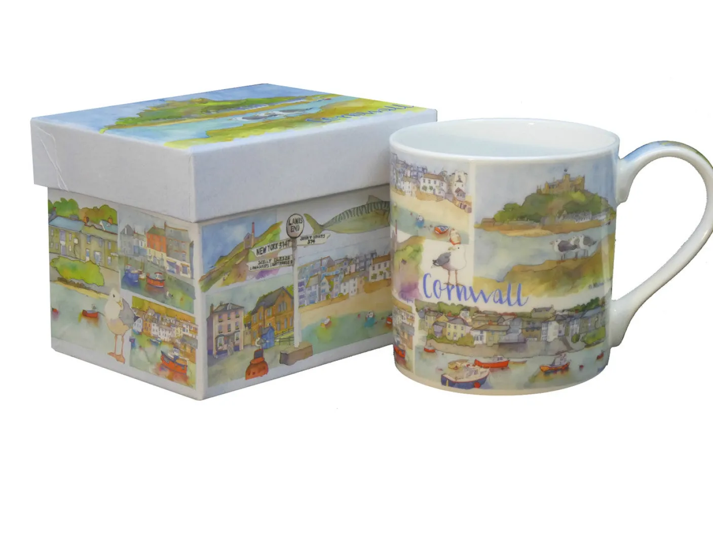 Cornwall Bone China Mug (Boxed)